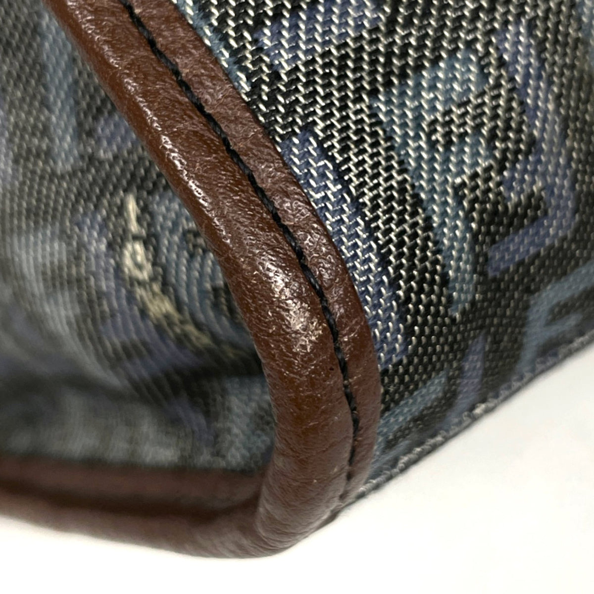 Fendi Brown Green Zucchino Tote Bag (Pre-Owned)