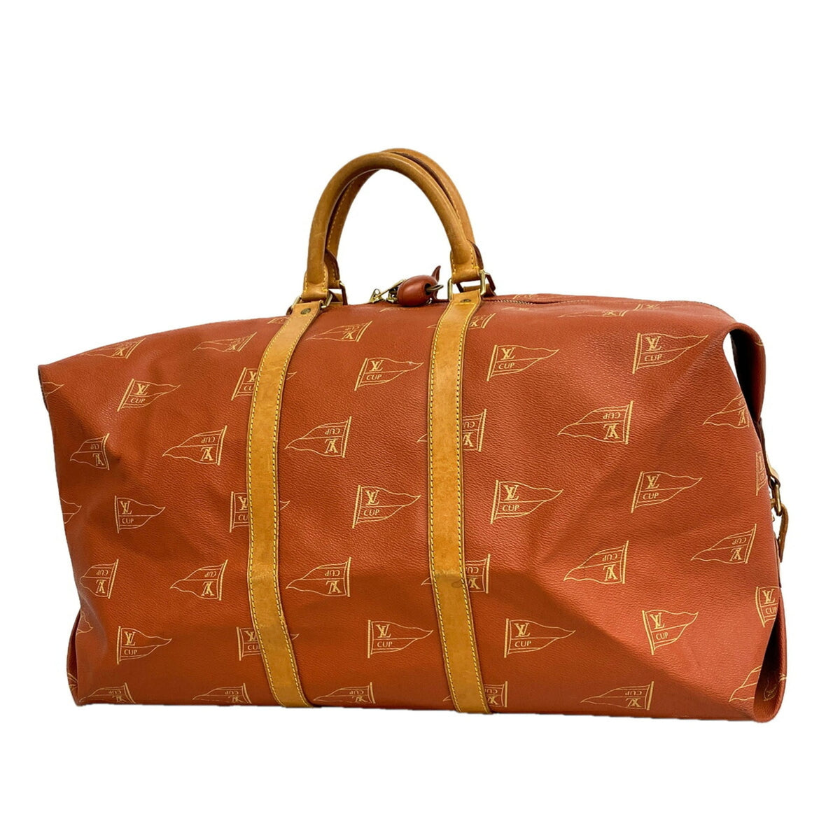 Louis Vuitton Red Color Boston Bag (Pre-Owned)