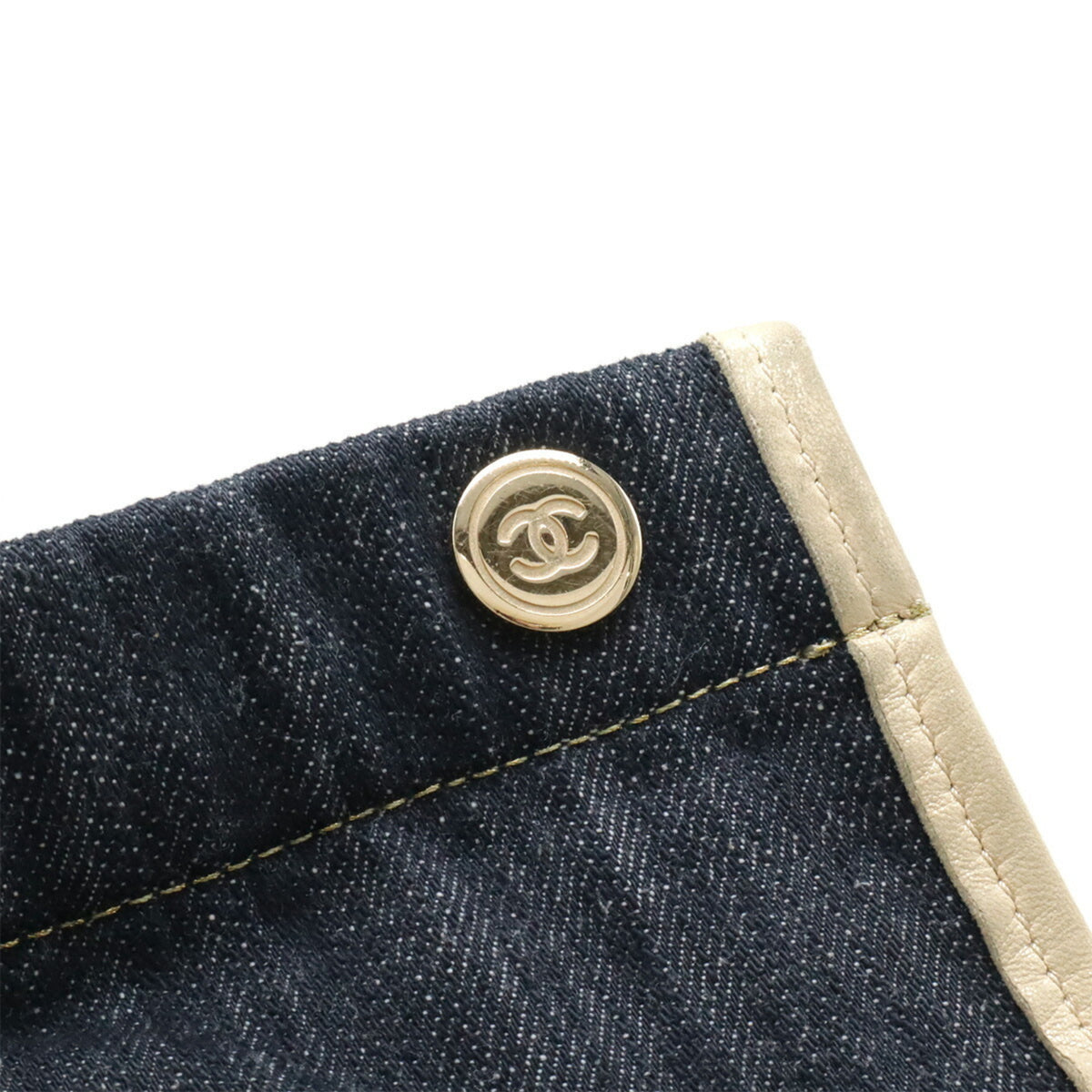 Chanel Blue Denim Handbag Tote Bag (Pre-Owned)