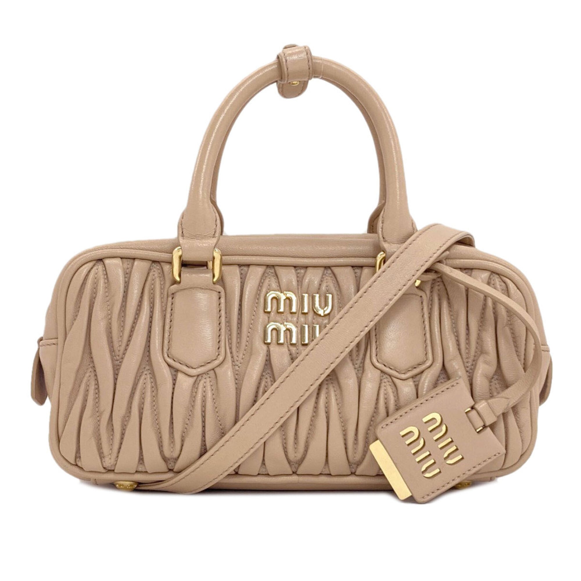 Miu Miu Brown Leather Handbag (Pre-Owned)