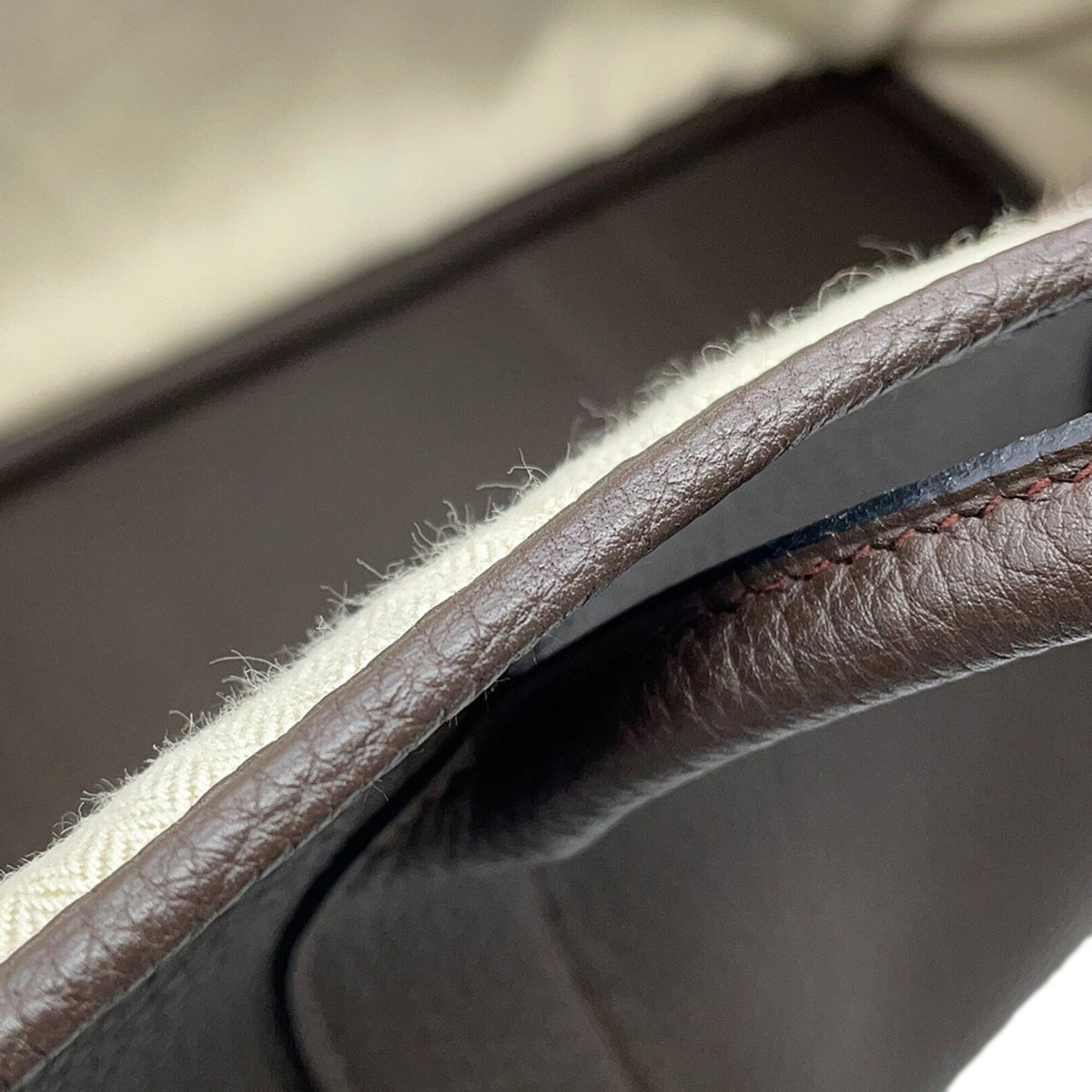 Hermes Ebene Negonda Leather Handbag Tote Bag (Pre-Owned)