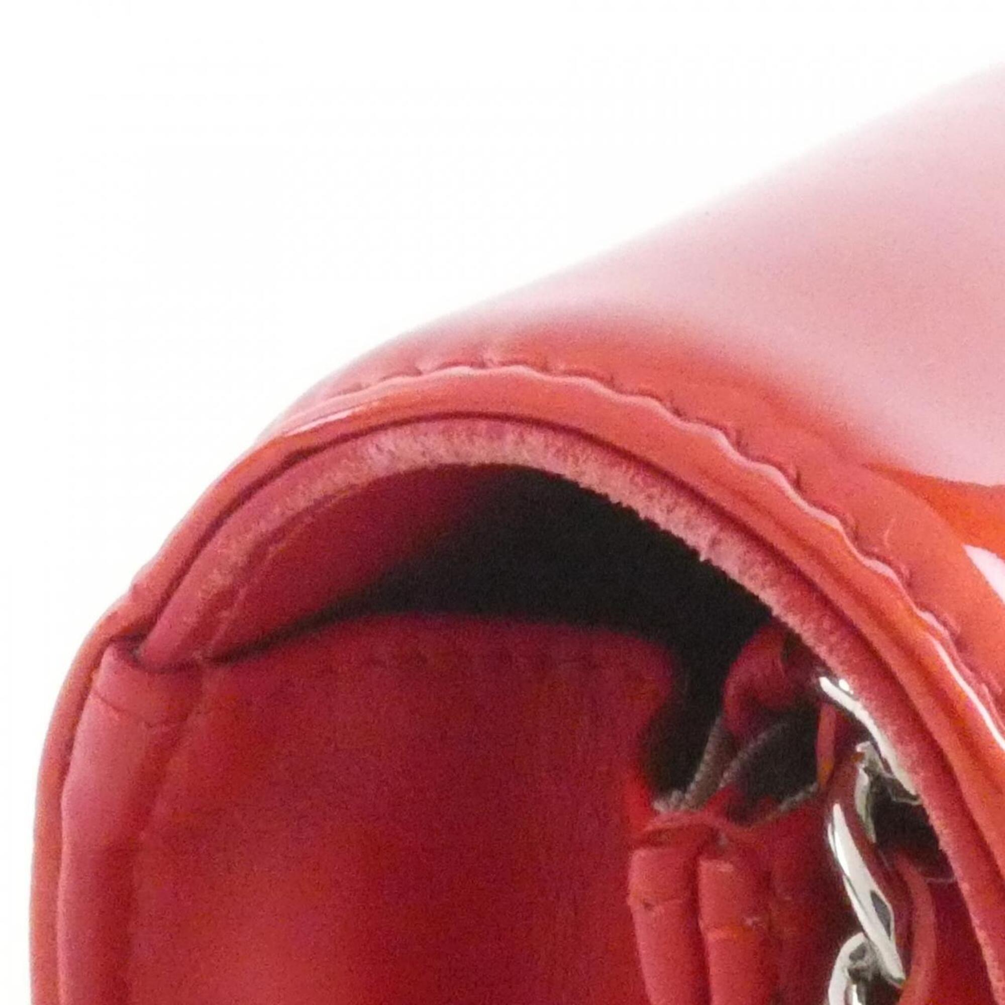 Chanel Red Color Chain/Shoulder Wallet (Pre-Owned)