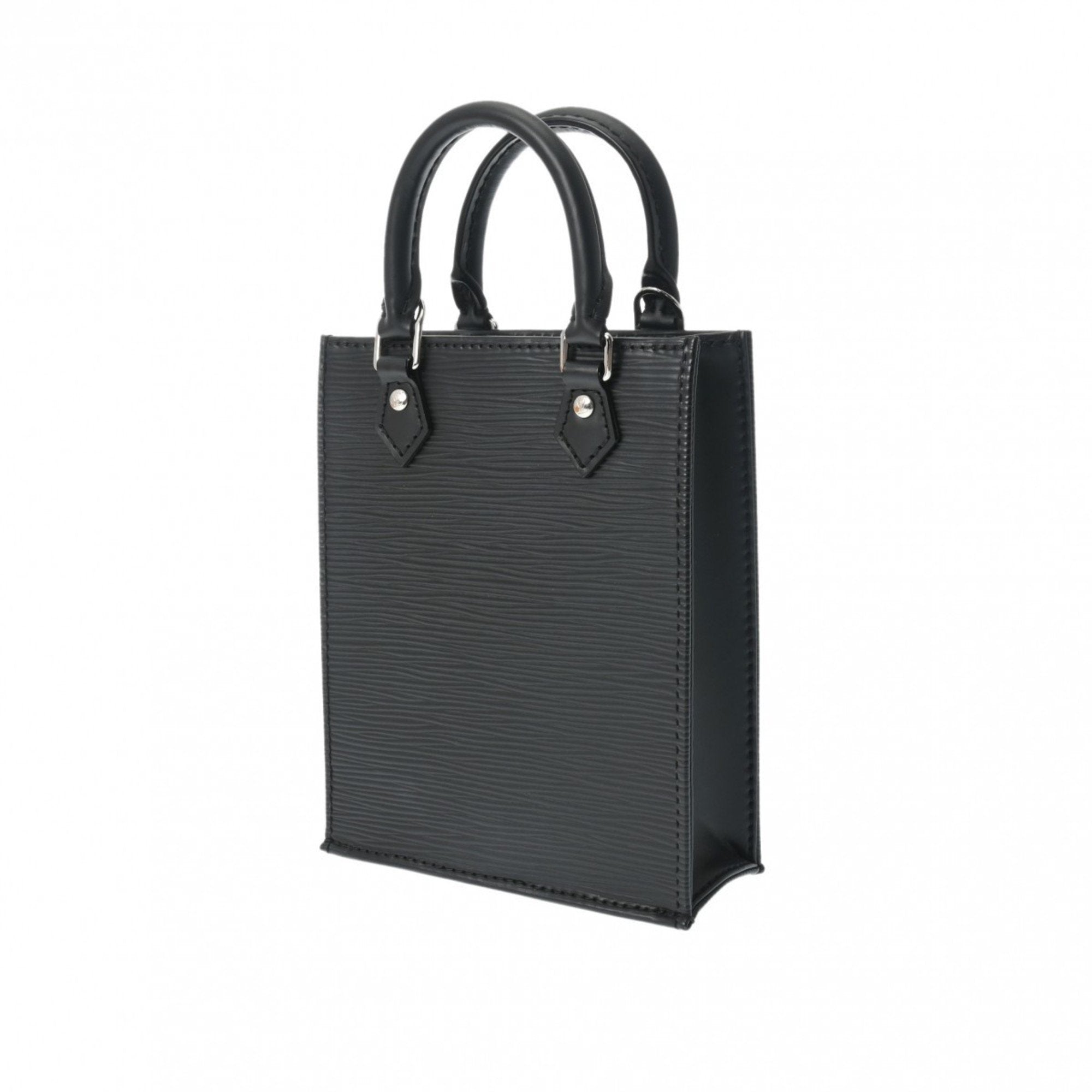 Louis Vuitton Noir Epi Leather Handbag Shoulder Bag (Pre-Owned)