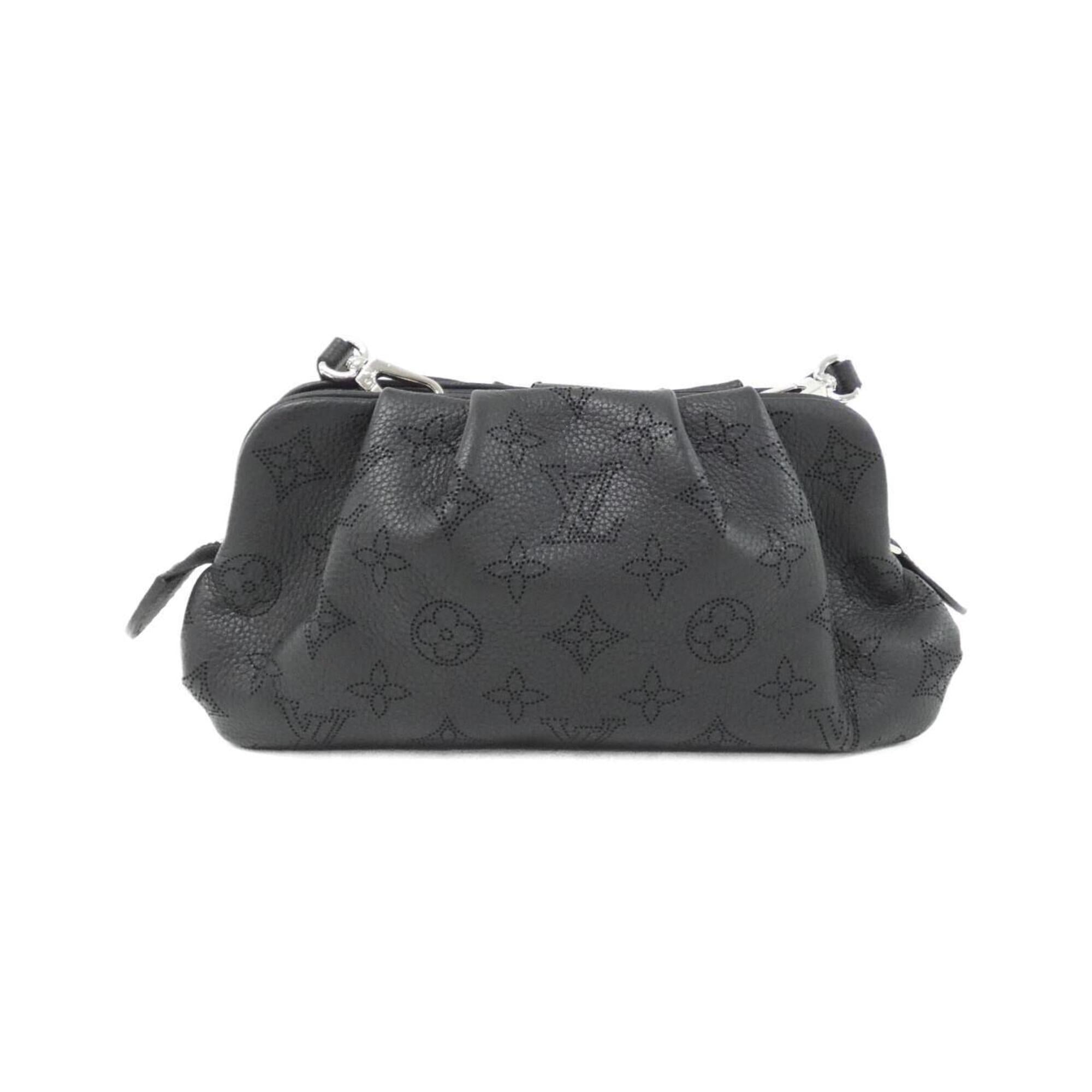Louis Vuitton Black Leather Shoulder Bag (Pre-Owned)