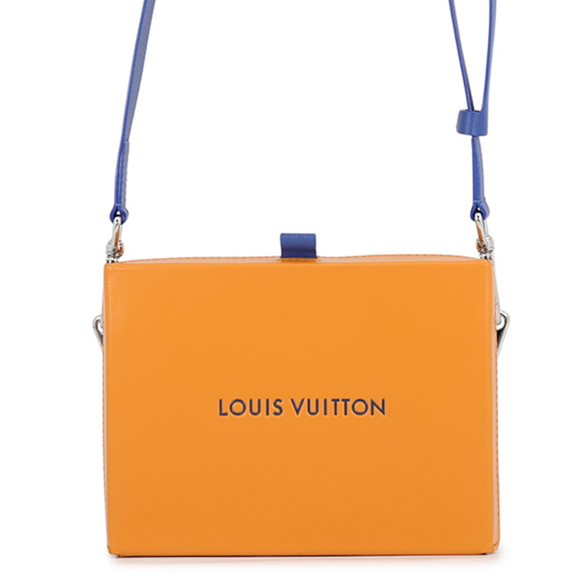 Louis Vuitton Saffron Leather Clutch Bag Handbag Shoulder Bag (Pre-Owned)