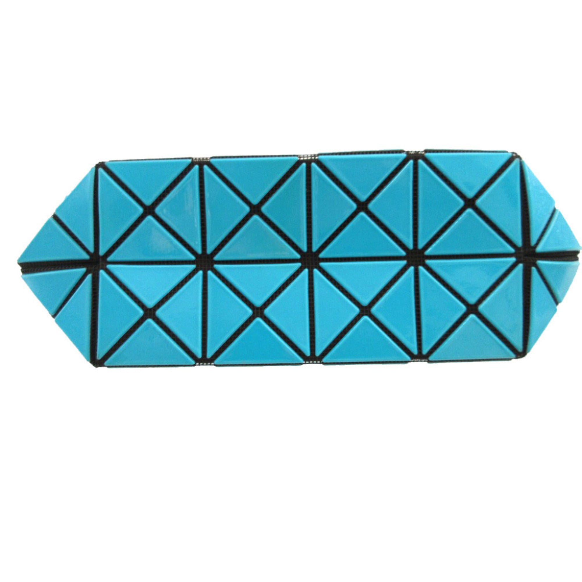 Issey Miyake Blue Green Pvc Pouch (Pre-Owned)