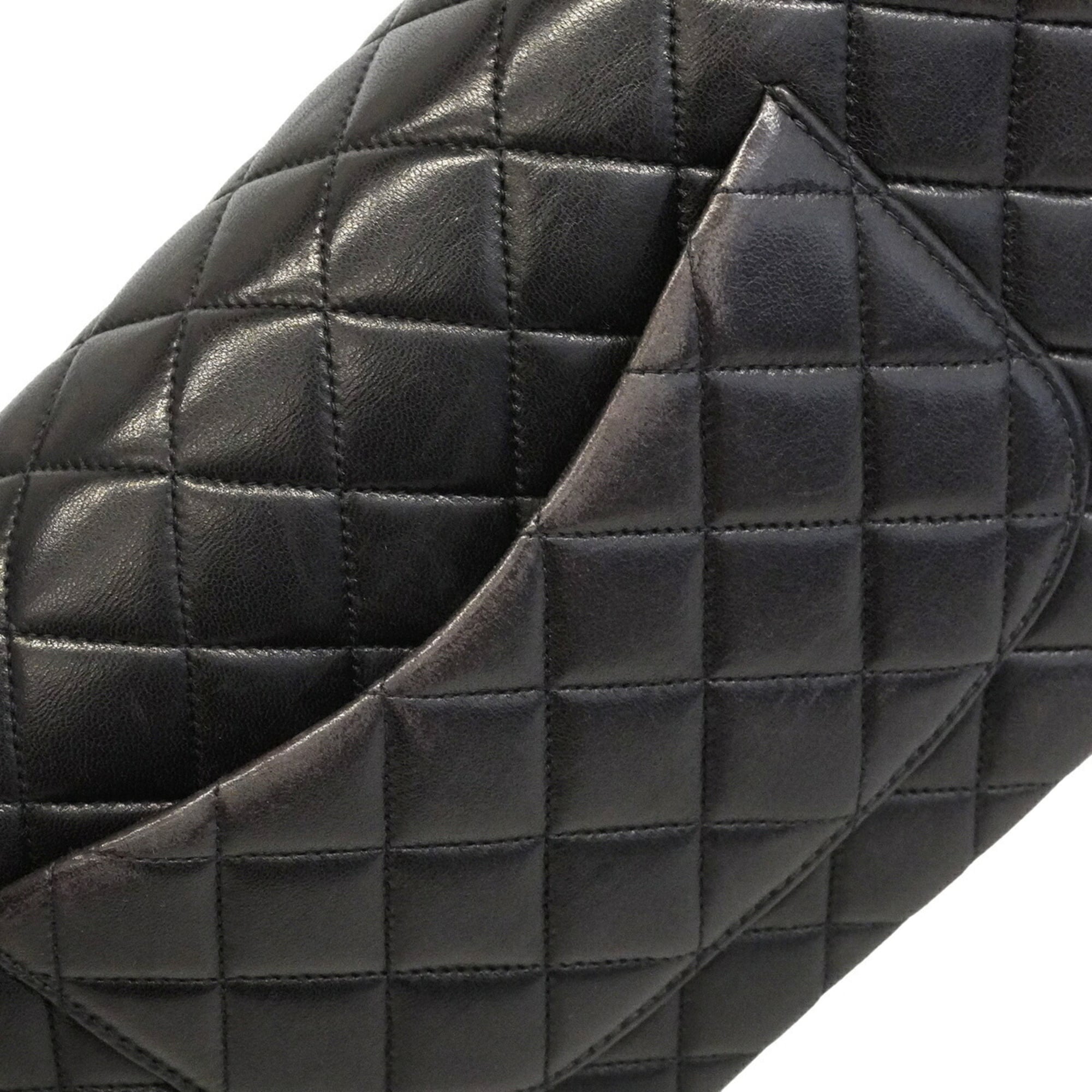 Chanel Black Leather Handbag (Pre-Owned)