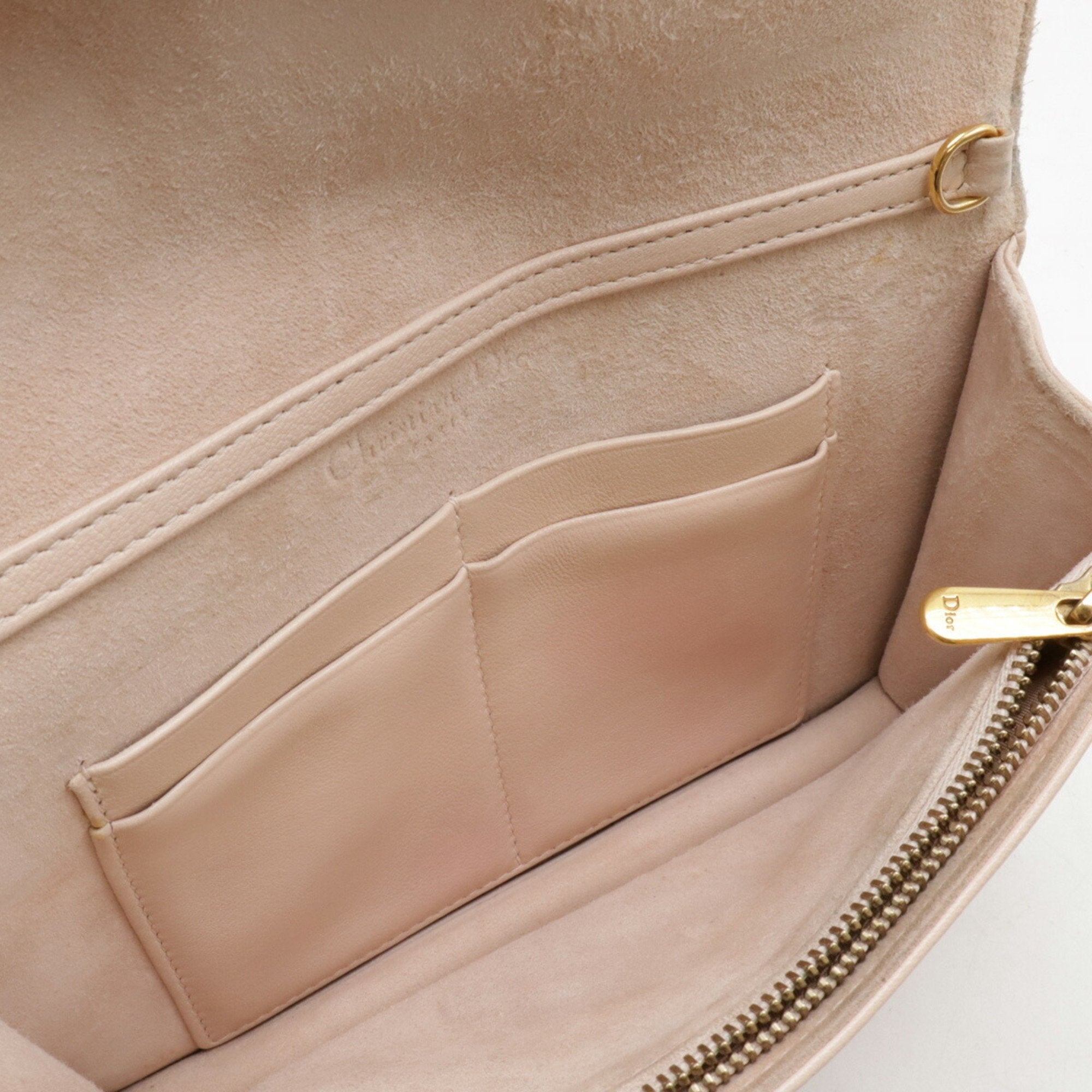 Christian Dior Baby Pink Leather Clutch Bag (Pre-Owned)