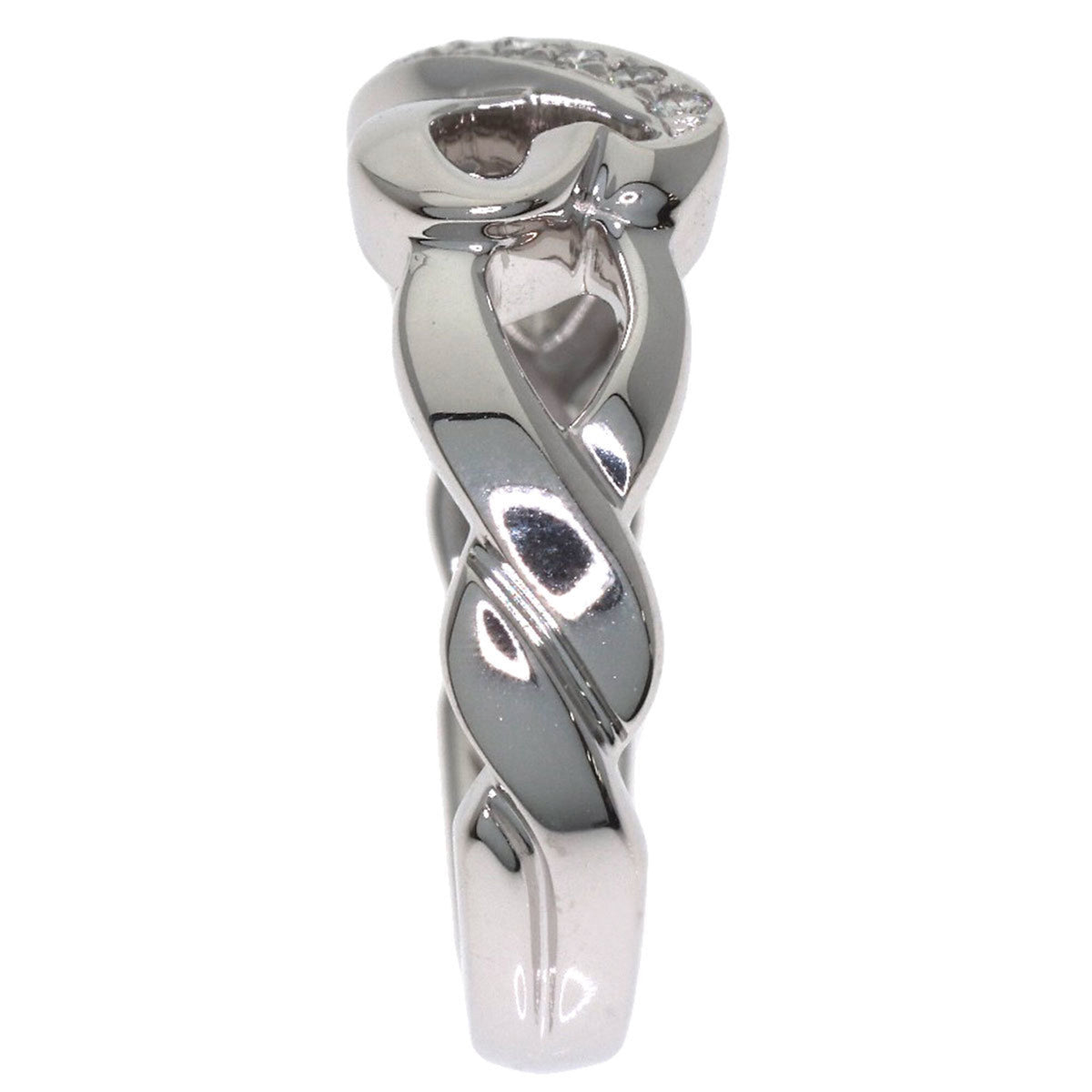 Tiffany Heart White Gold (18K) Band Ring (Pre-Owned)