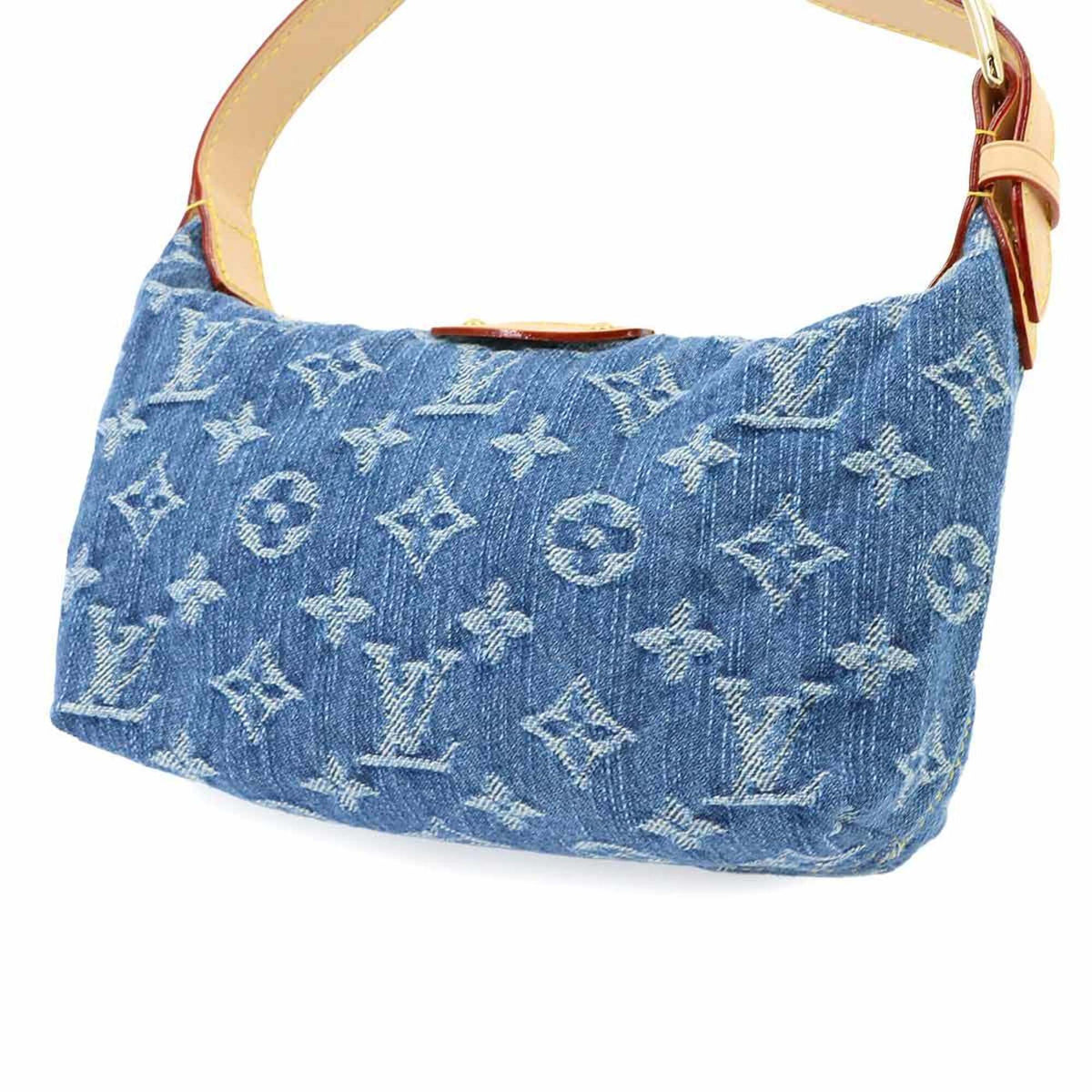 Louis Vuitton Blue Monogram Monogram Denim Handbag Pochette (Pre-Owned)