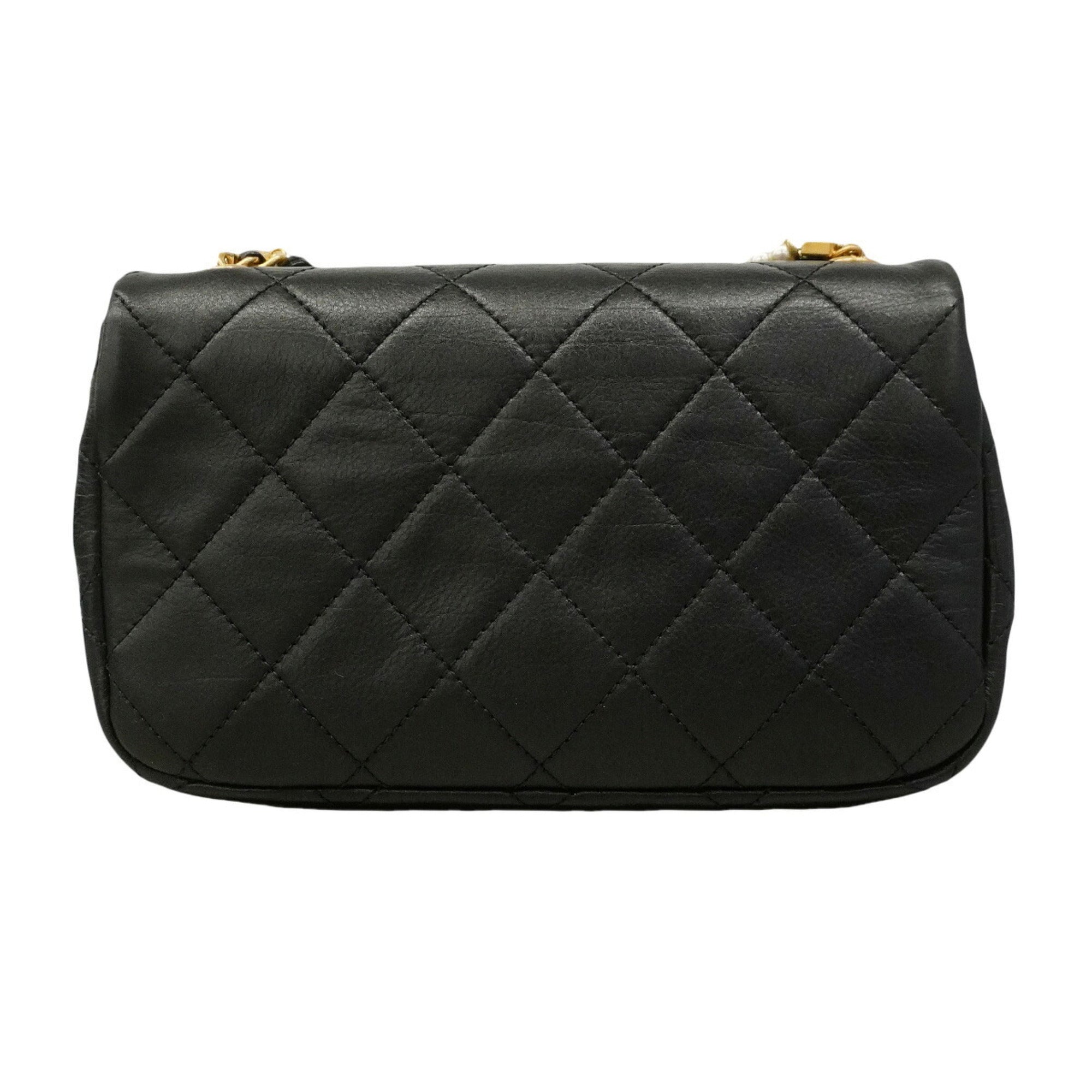 Chanel Black Leather Shoulder Bag (Pre-Owned)