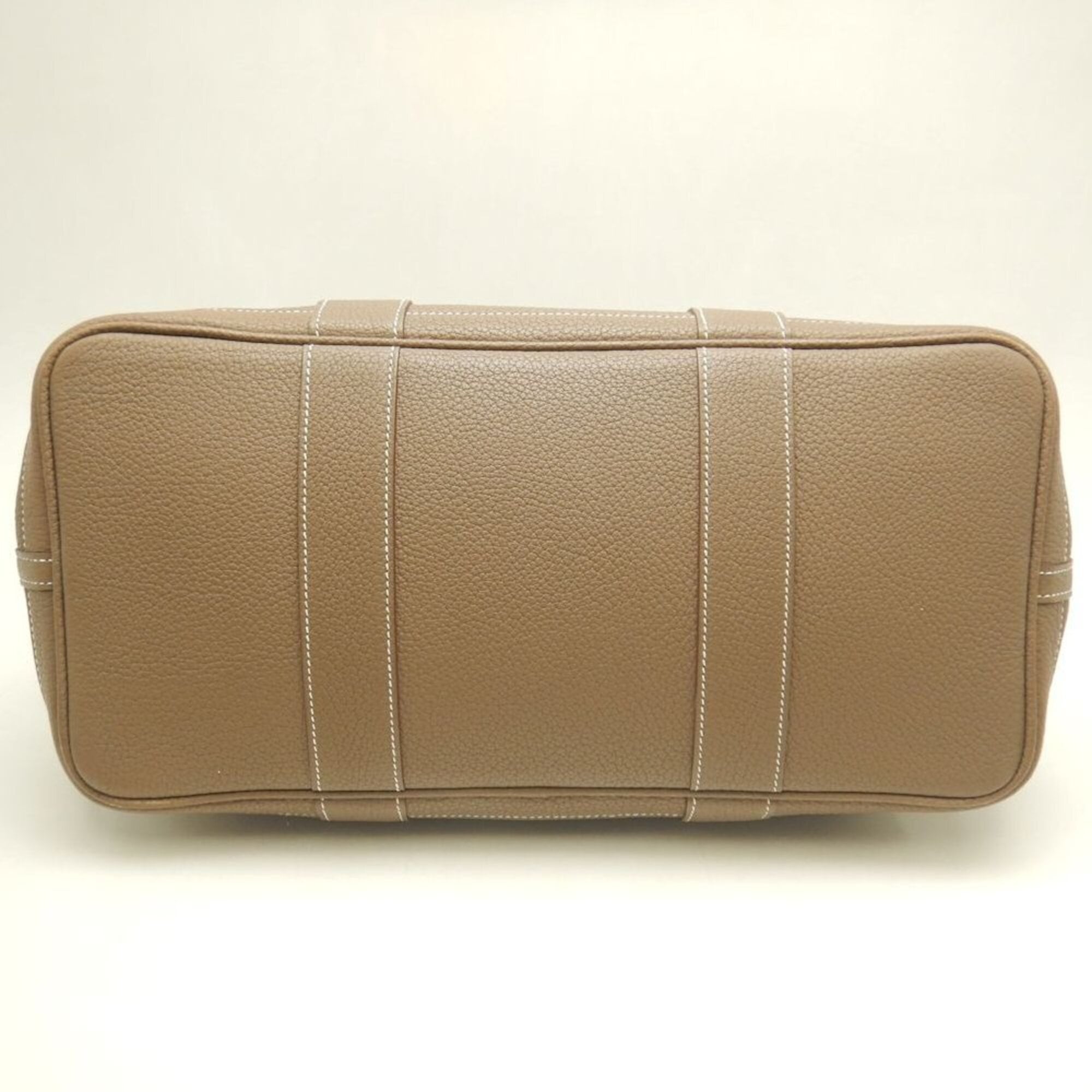 Hermes Etoupe Gray Negonda Leather Handbag (Pre-Owned)