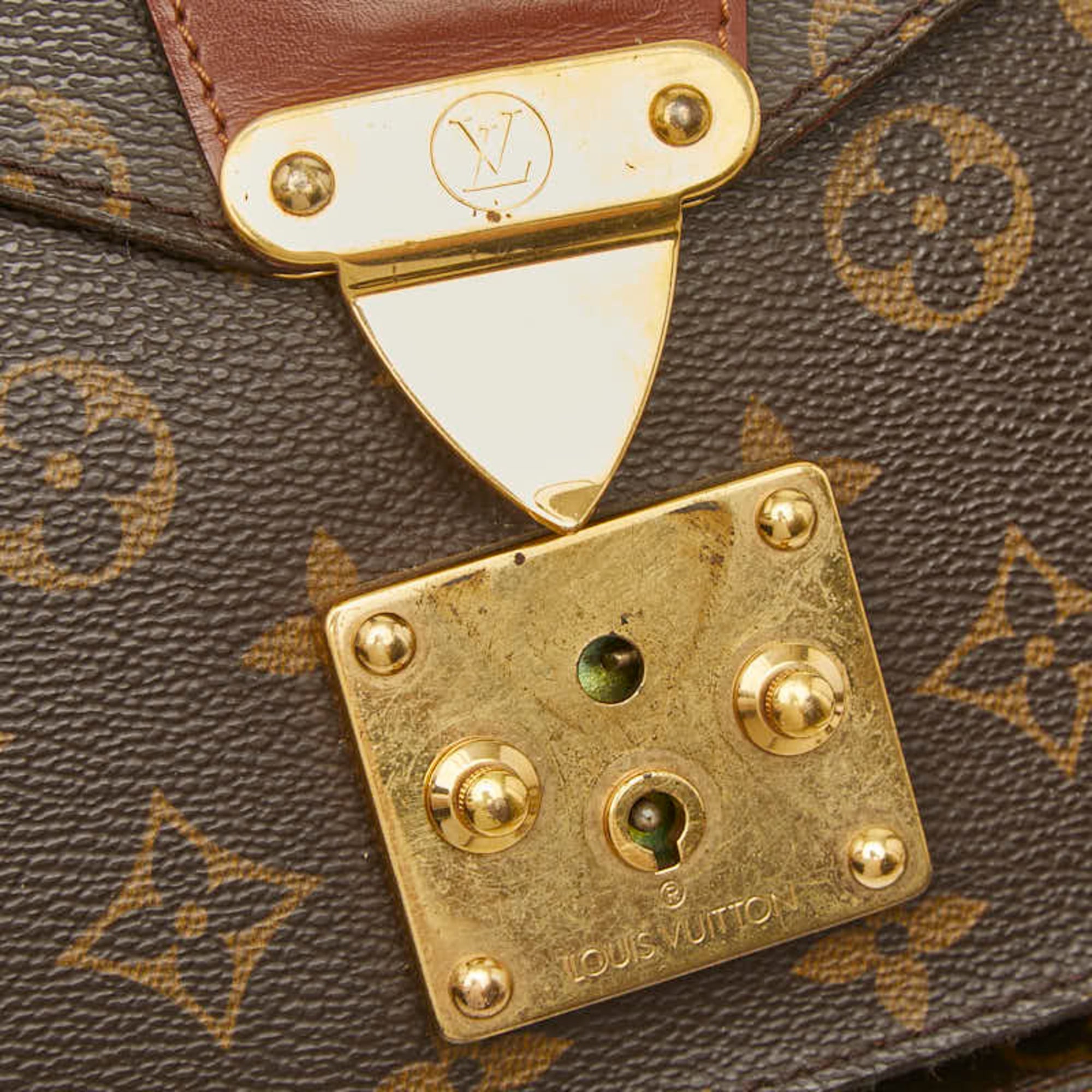 Louis Vuitton Brown Pvc Leather Handbag Shoulder Bag (Pre-Owned)