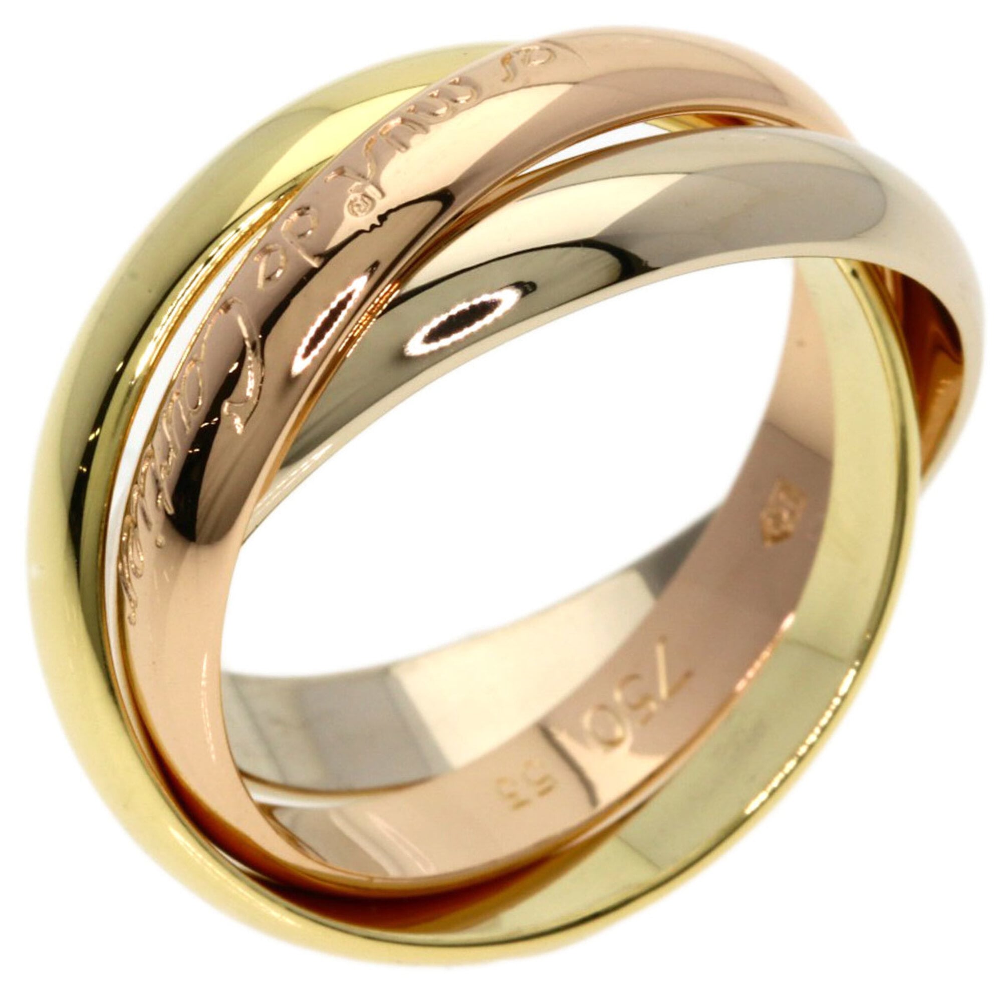 Cartier Yellow Gold (18K) Pink Gold (18K) White Gold (18K) Band Ring (Pre-Owned)