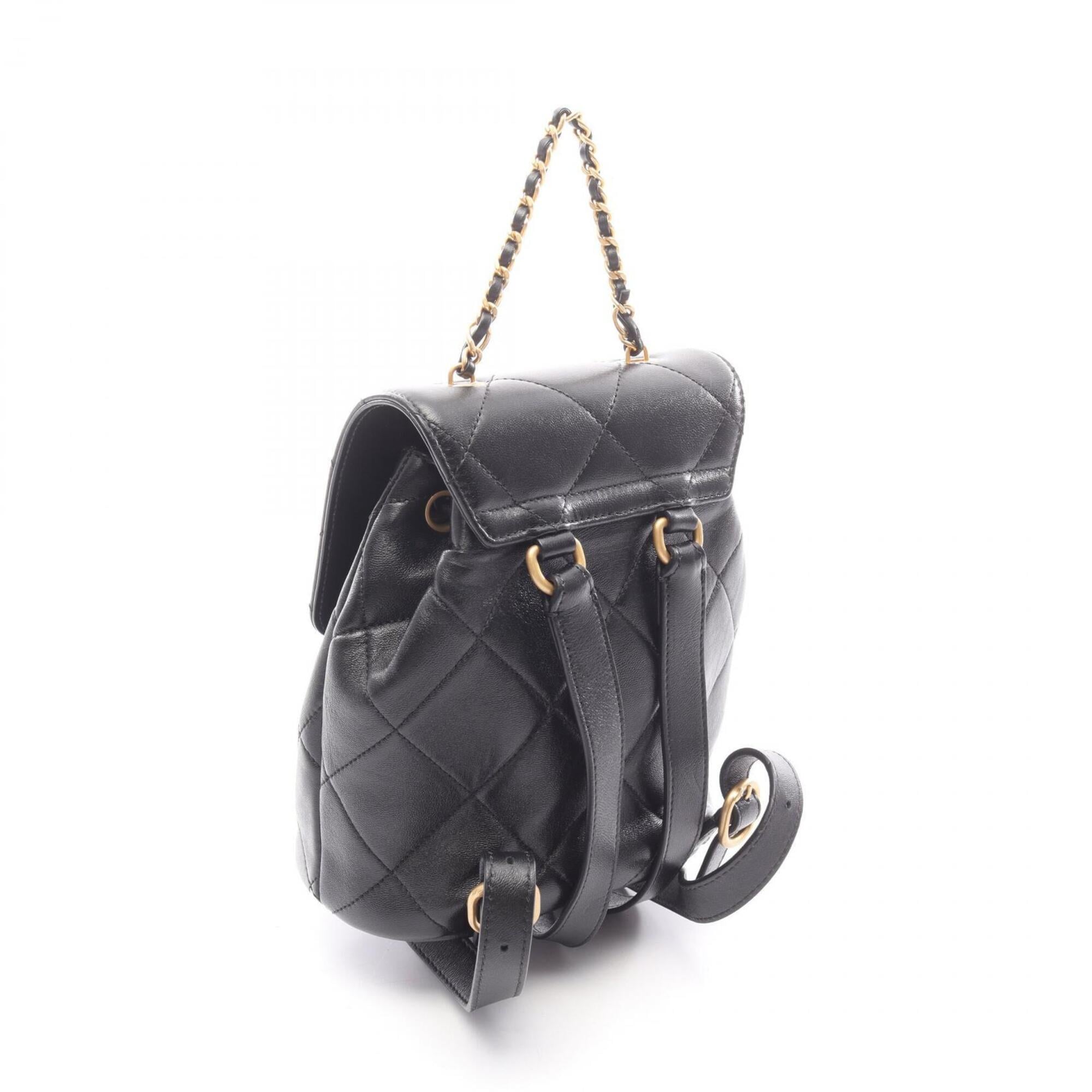 Chanel Black Leather Backpack (Pre-Owned)
