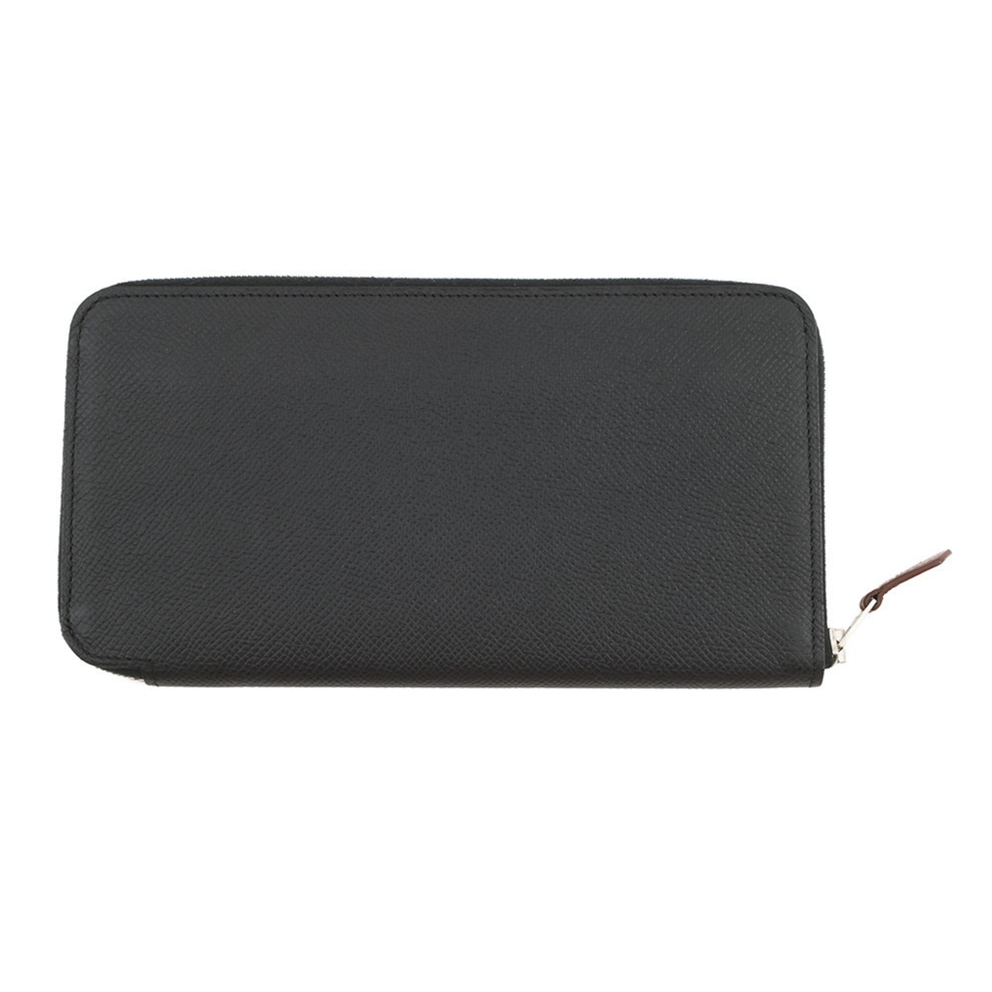 Hermes Black Epsom Leather Long Wallet (Bi-Fold) (Pre-Owned)