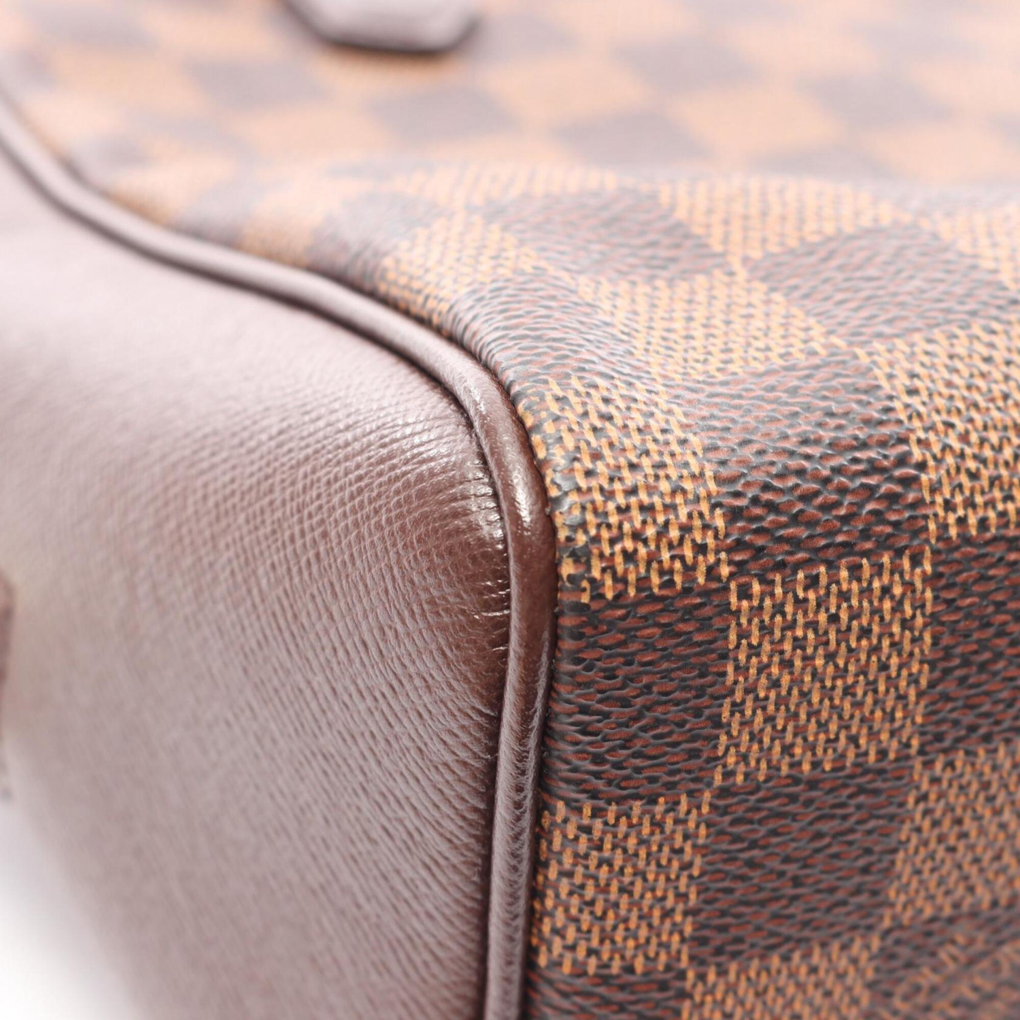 Louis Vuitton Damier Brown Coated Canvas Leather Handbag (Pre-Owned)