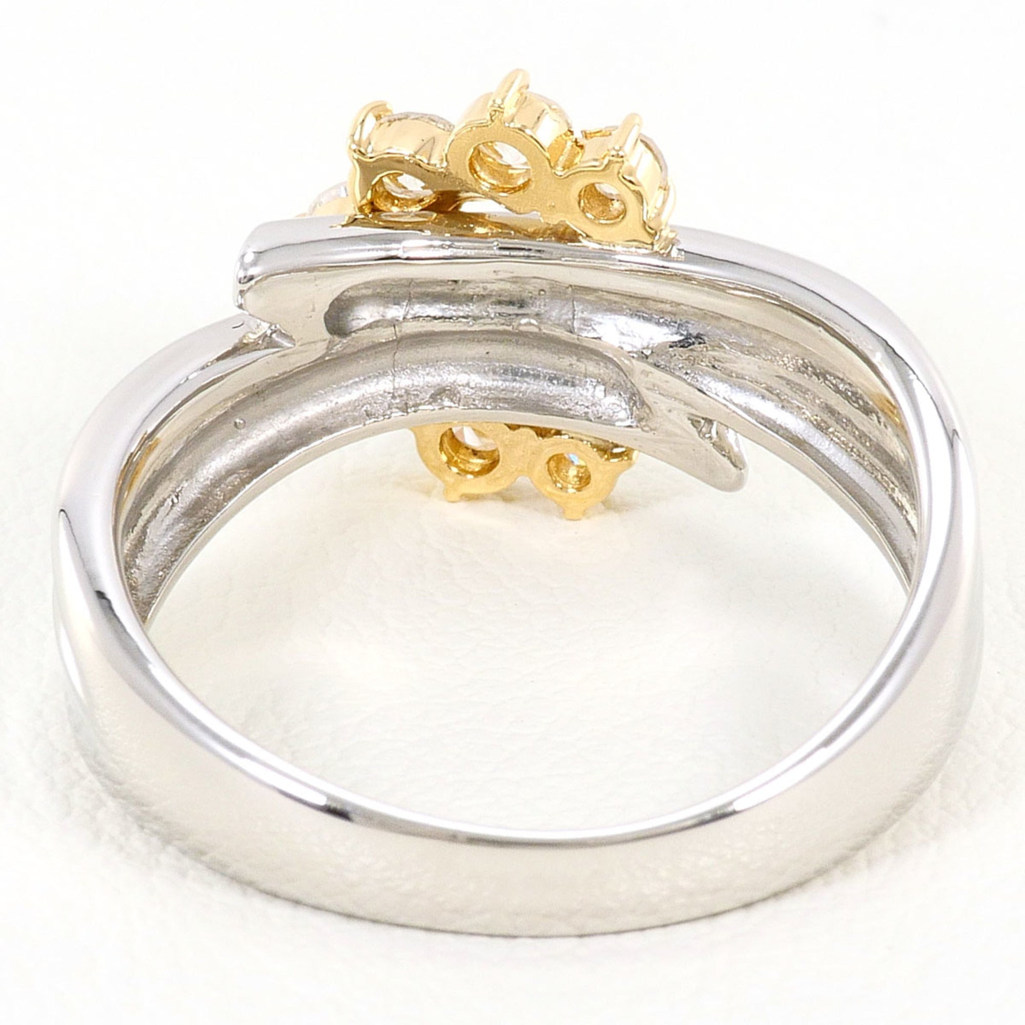 Unbranded Platinum Yellow Gold Yellow Gold (18K) Platinum 900 Band Ring (Pre-Owned)