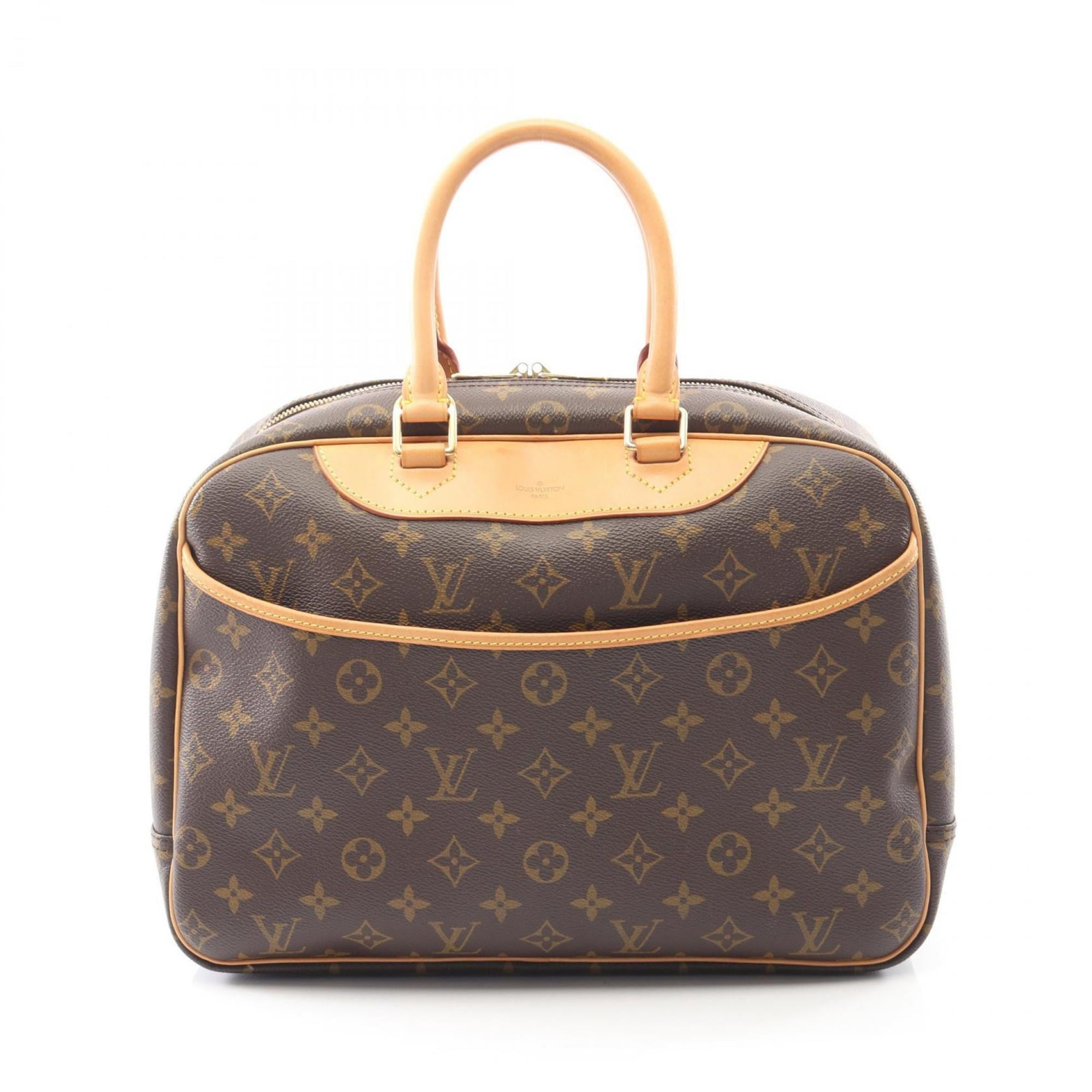 Louis Vuitton Monogram Brown Coated Canvas Leather Handbag (Pre-Owned)