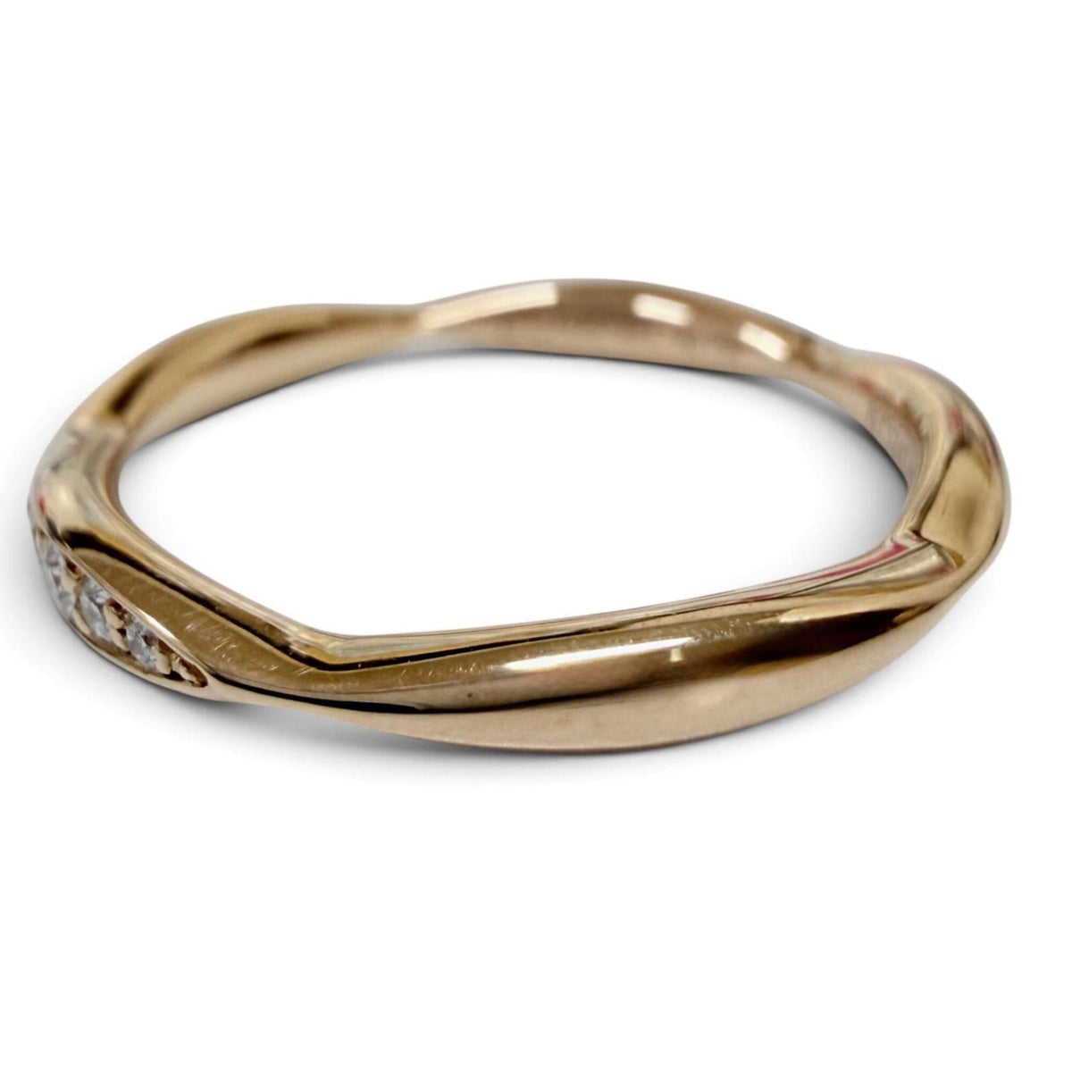 Chanel Pink Gold Pink Gold (18K) Band Ring (Pre-Owned)