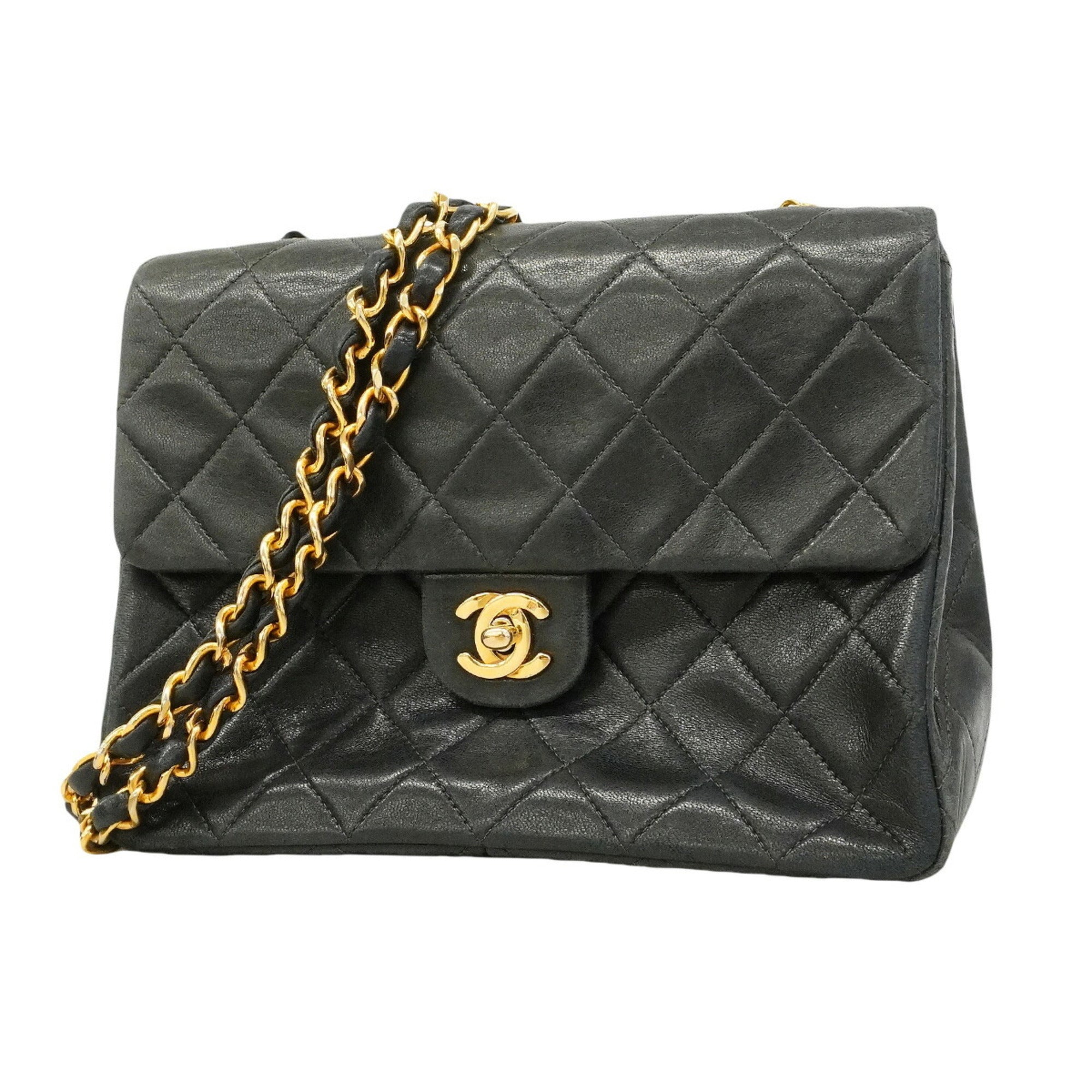 Chanel Black Leather Shoulder Bag (Pre-Owned)