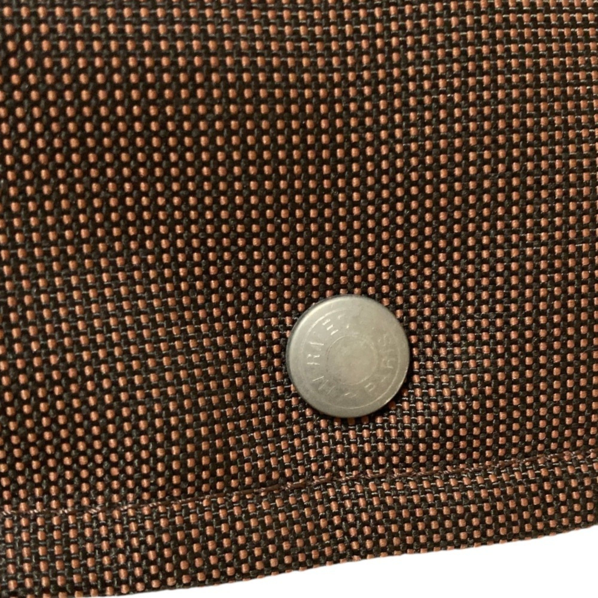Hermes Brown Nylon Canvas Shoulder Bag (Pre-Owned)