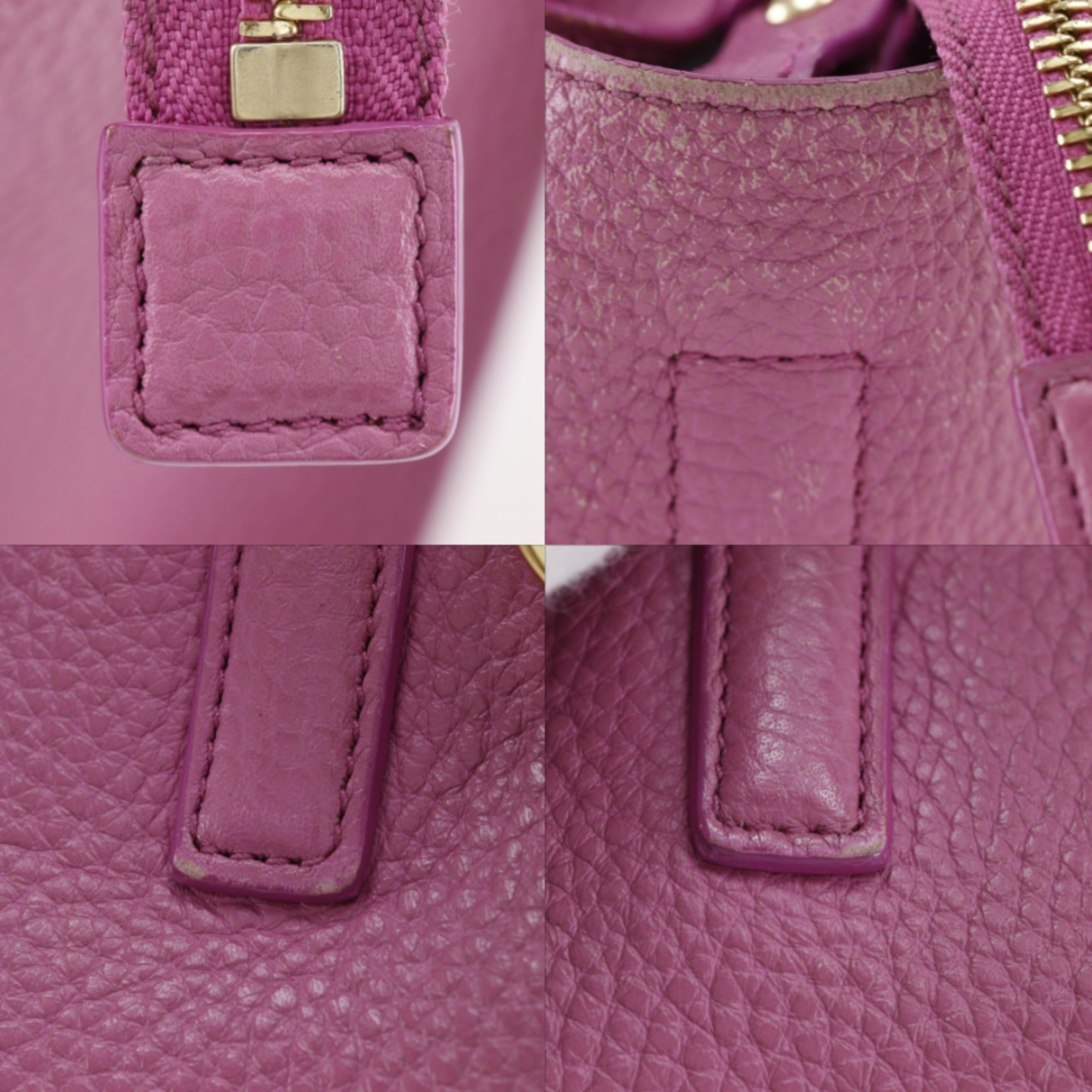 Salvatore Ferragamo Pink Leather Handbag (Pre-Owned)