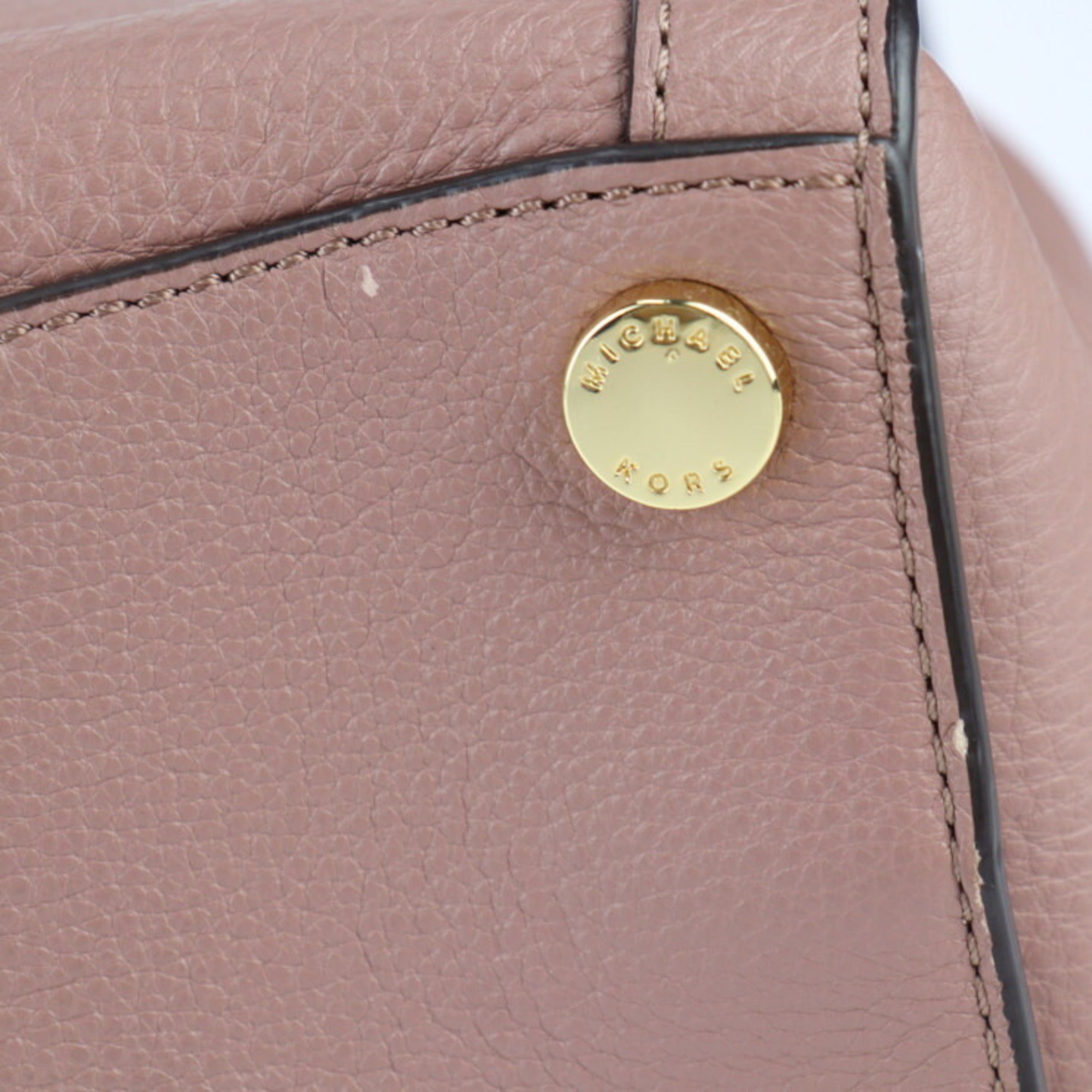 Michael Kors Pink Leather Handbag Shoulder Bag Tote Bag (Pre-Owned)