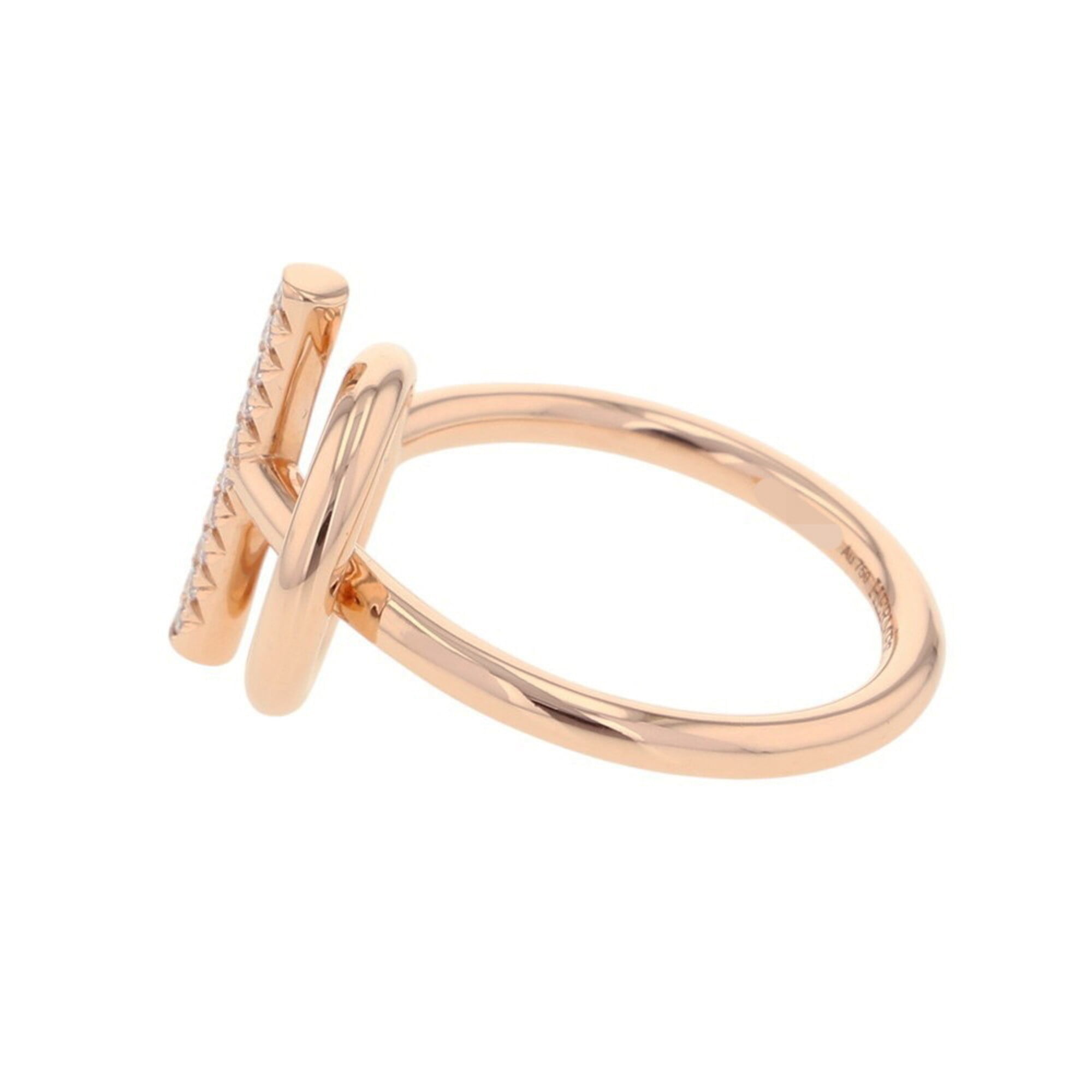 Hermes Pink Gold (18K) Band Ring (Pre-Owned)