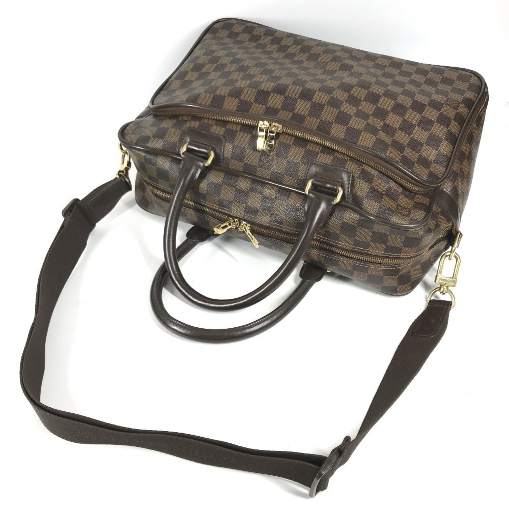 Louis Vuitton Brown Damier Canvas Ebene Galle Damier Canvas Briefcase Handbag Shoulder Bag (Pre-Owned)