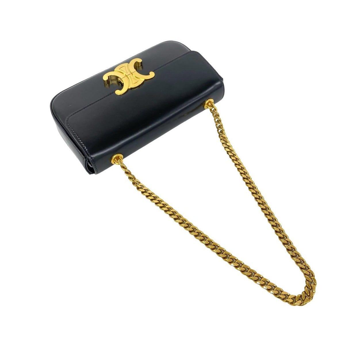 Celine Black Leather Shoulder Bag (Pre-Owned)
