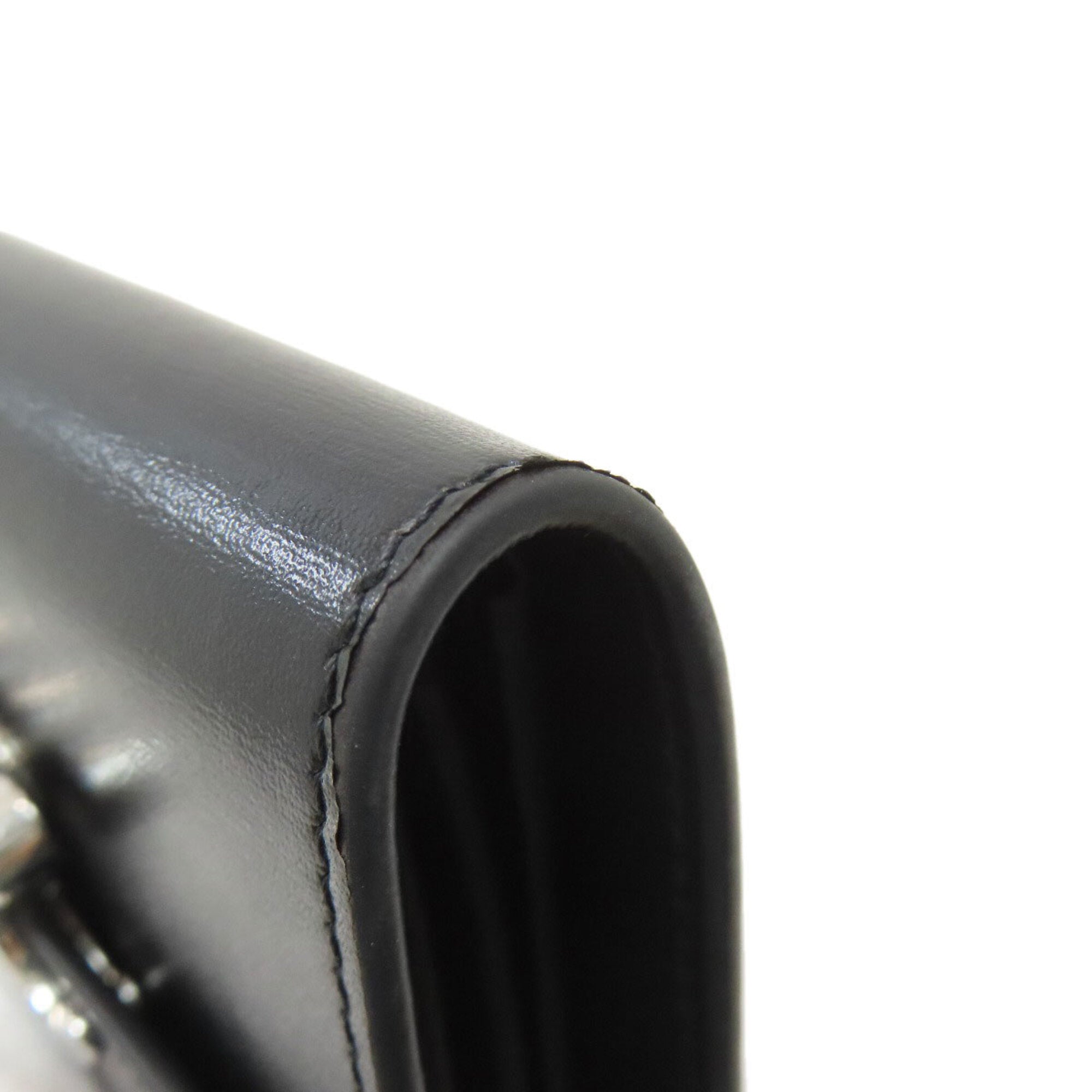 Celine Black Leather Wallet (Tri-Fold) (Pre-Owned)