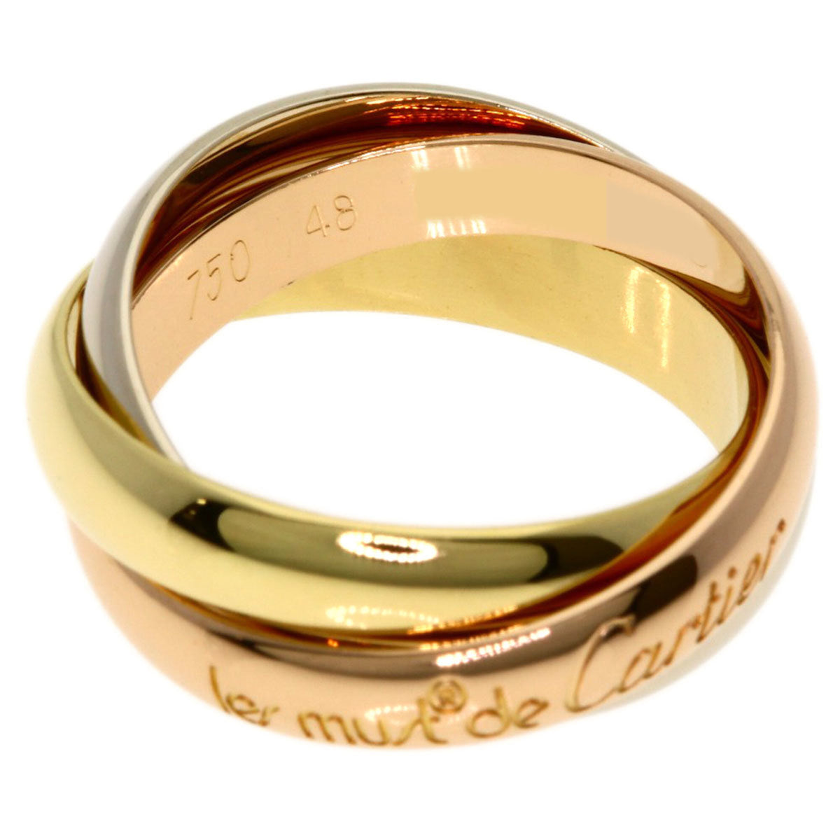Cartier Trinity Yellow Gold (18K) Pink Gold (18K) White Gold (18K) Band Ring (Pre-Owned)