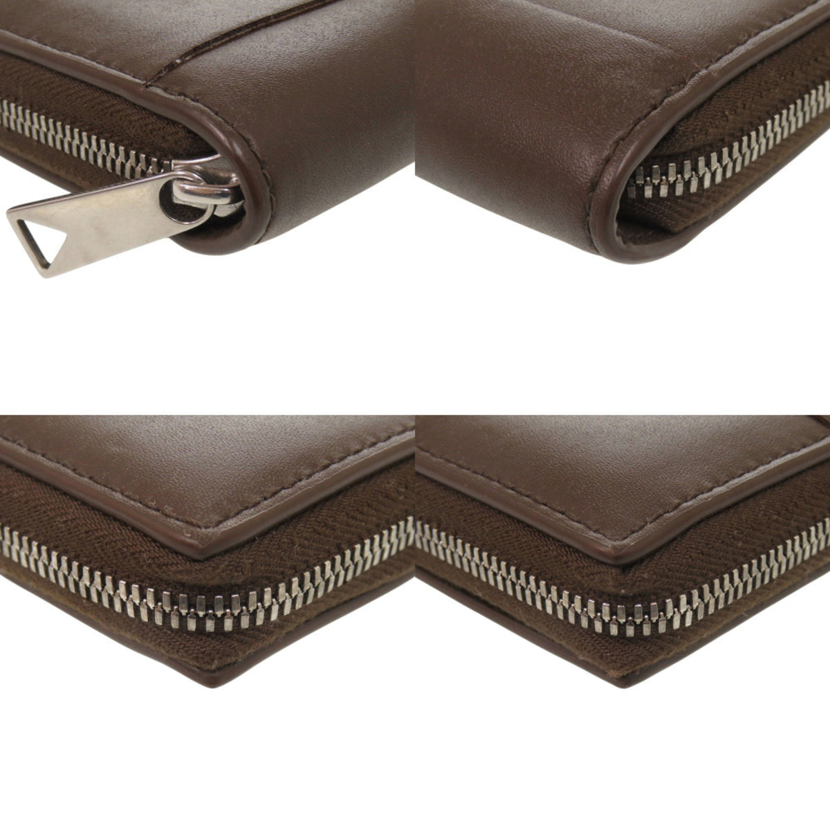 Bottega Veneta Brown Leather Long Wallet (Bi-Fold) (Pre-Owned)