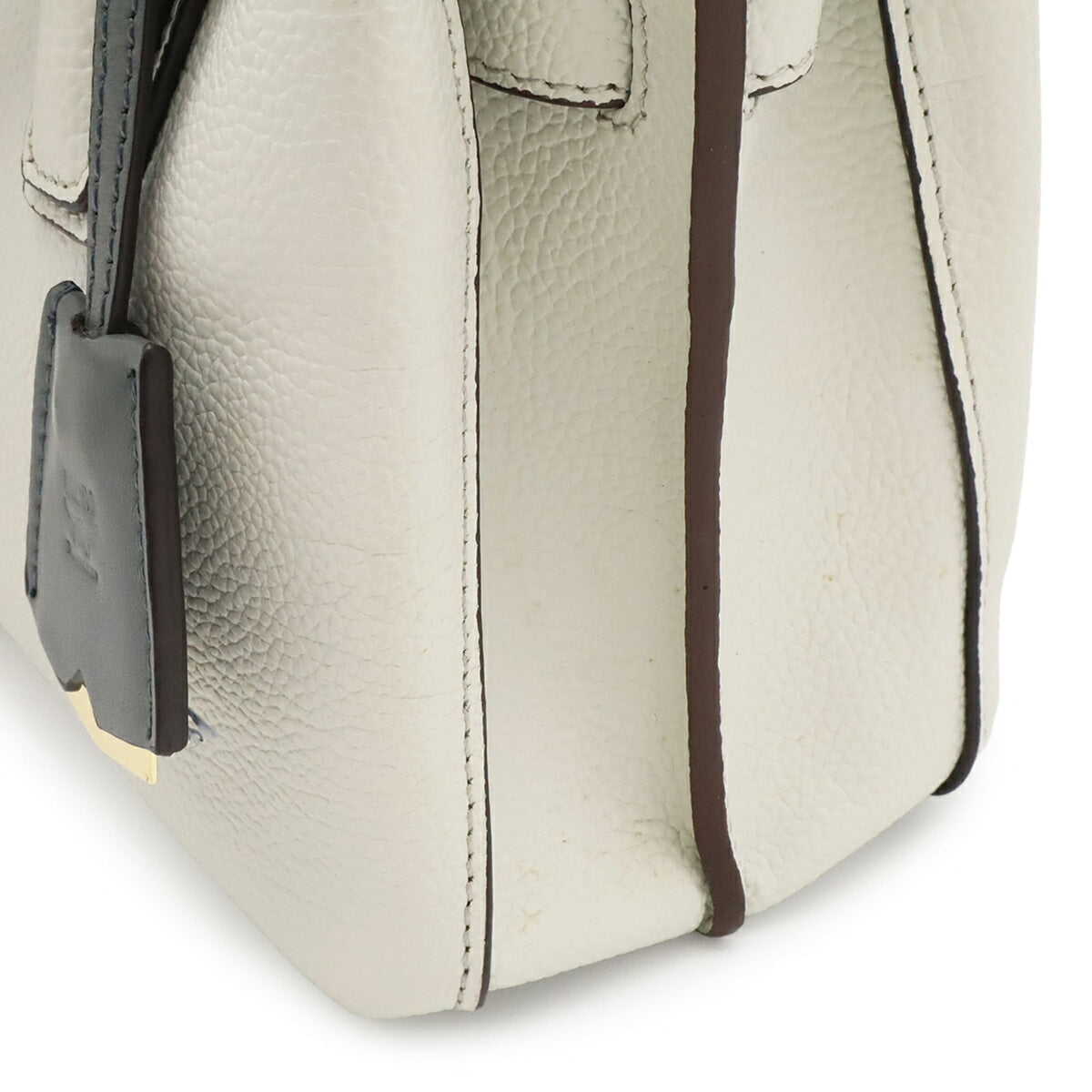 Mcm Ivory Off-White Leather Handbag Shoulder Bag (Pre-Owned)