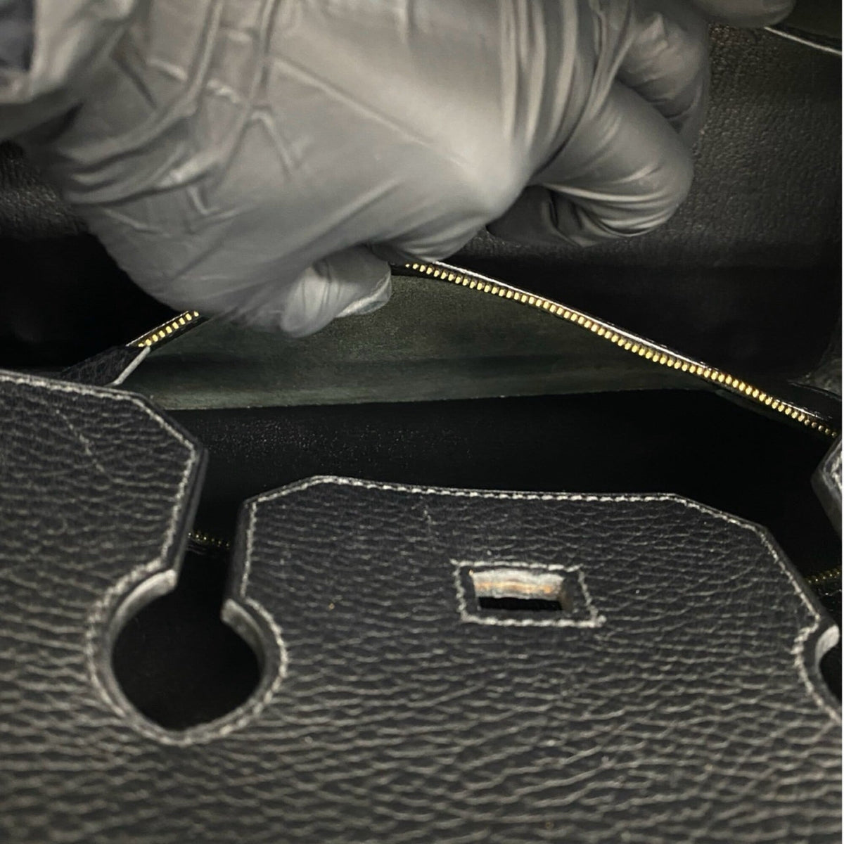 Hermes Black Ardennes Leather Handbag Tote Bag (Pre-Owned)
