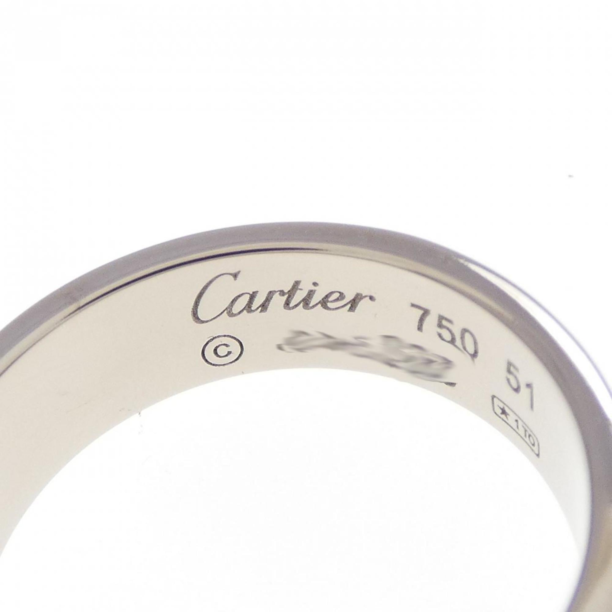 Cartier White Gold White Gold (18K) Band Ring (Pre-Owned)