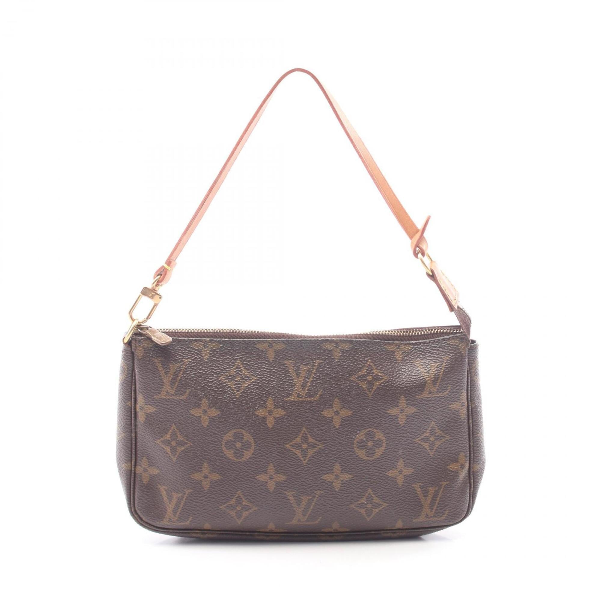 Louis Vuitton Brown Coated Canvas Leather Handbag (Pre-Owned)