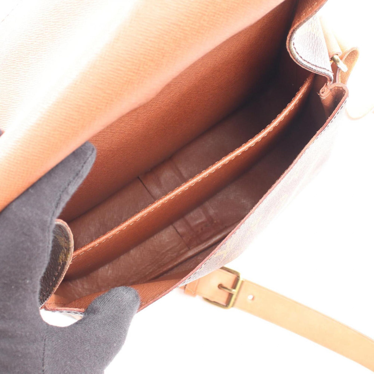 Louis Vuitton Brown Coated Canvas Pvc Monogram Leather Handbag Shoulder Bag (Pre-Owned)