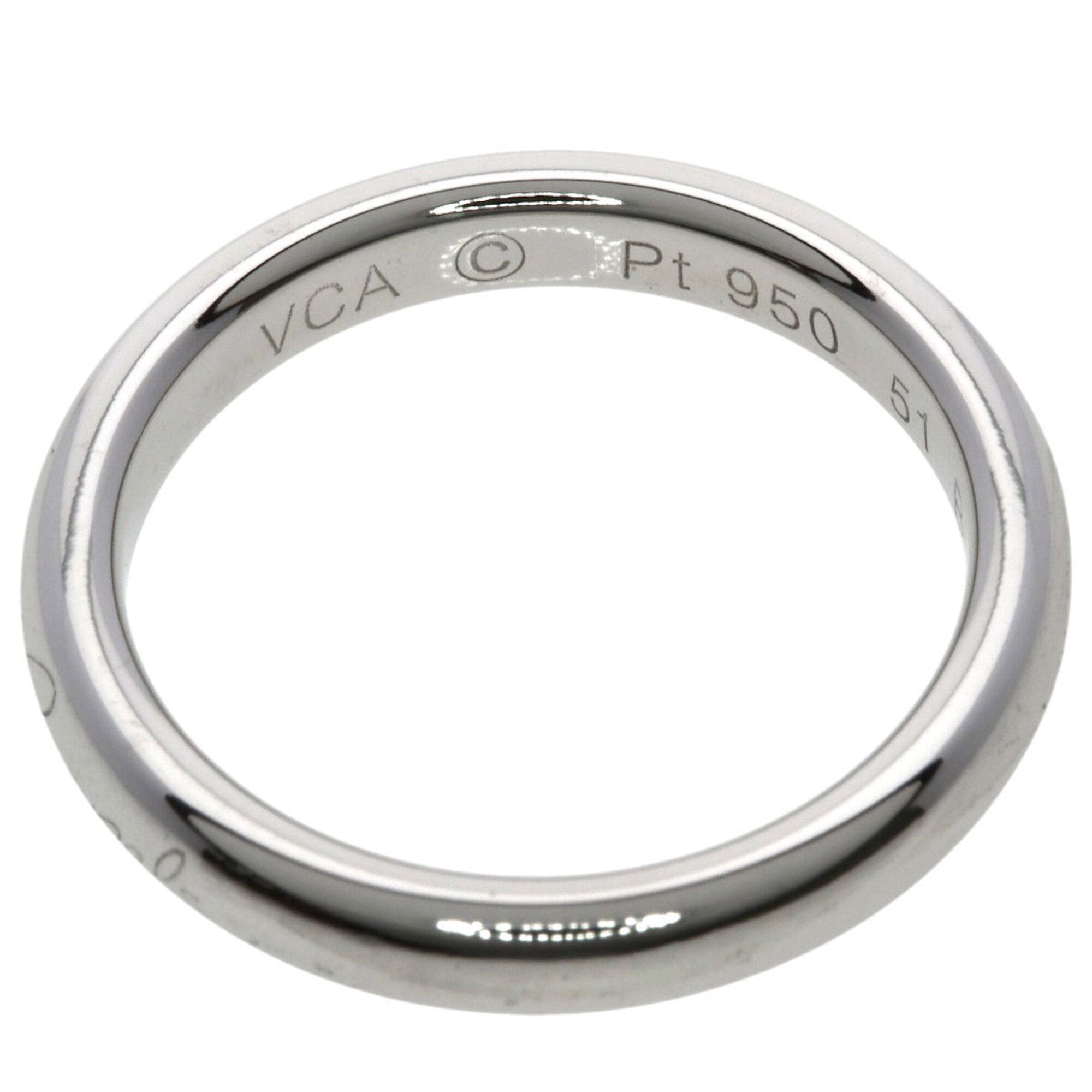 Van Cleef & Arpels Platinum 950 Band Ring (Pre-Owned)