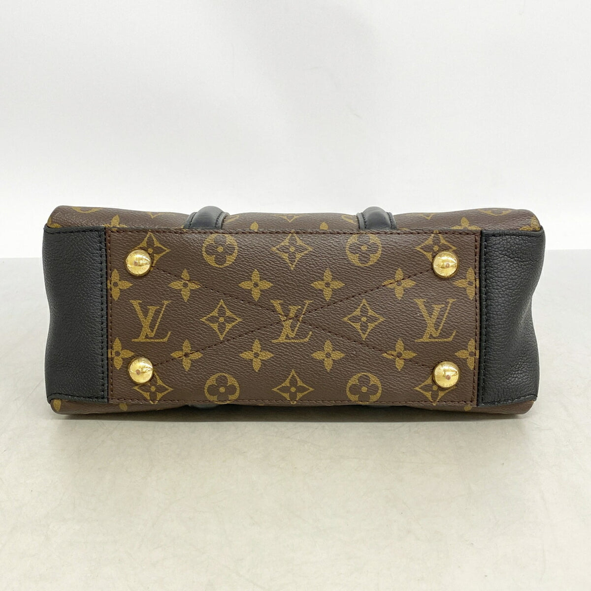 Louis Vuitton Black Brown Handbag (Pre-Owned)
