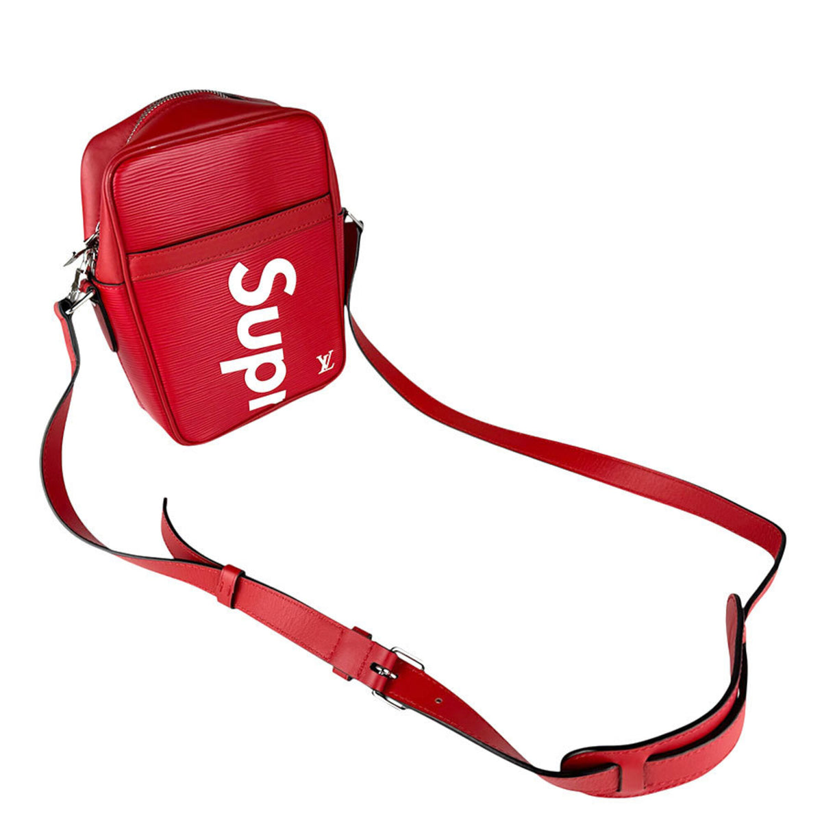 Louis Vuitton Red Color Epi Leather Shoulder Bag (Pre-Owned)