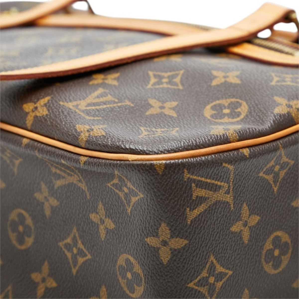 Louis Vuitton Monogram Brown Pvc Leather Handbag Shoulder Bag (Pre-Owned)