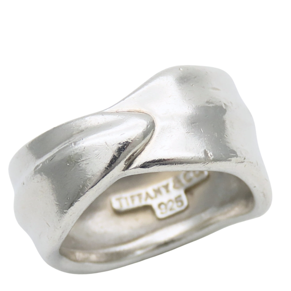Tiffany Silver Silver 925 Band Ring (Pre-Owned)
