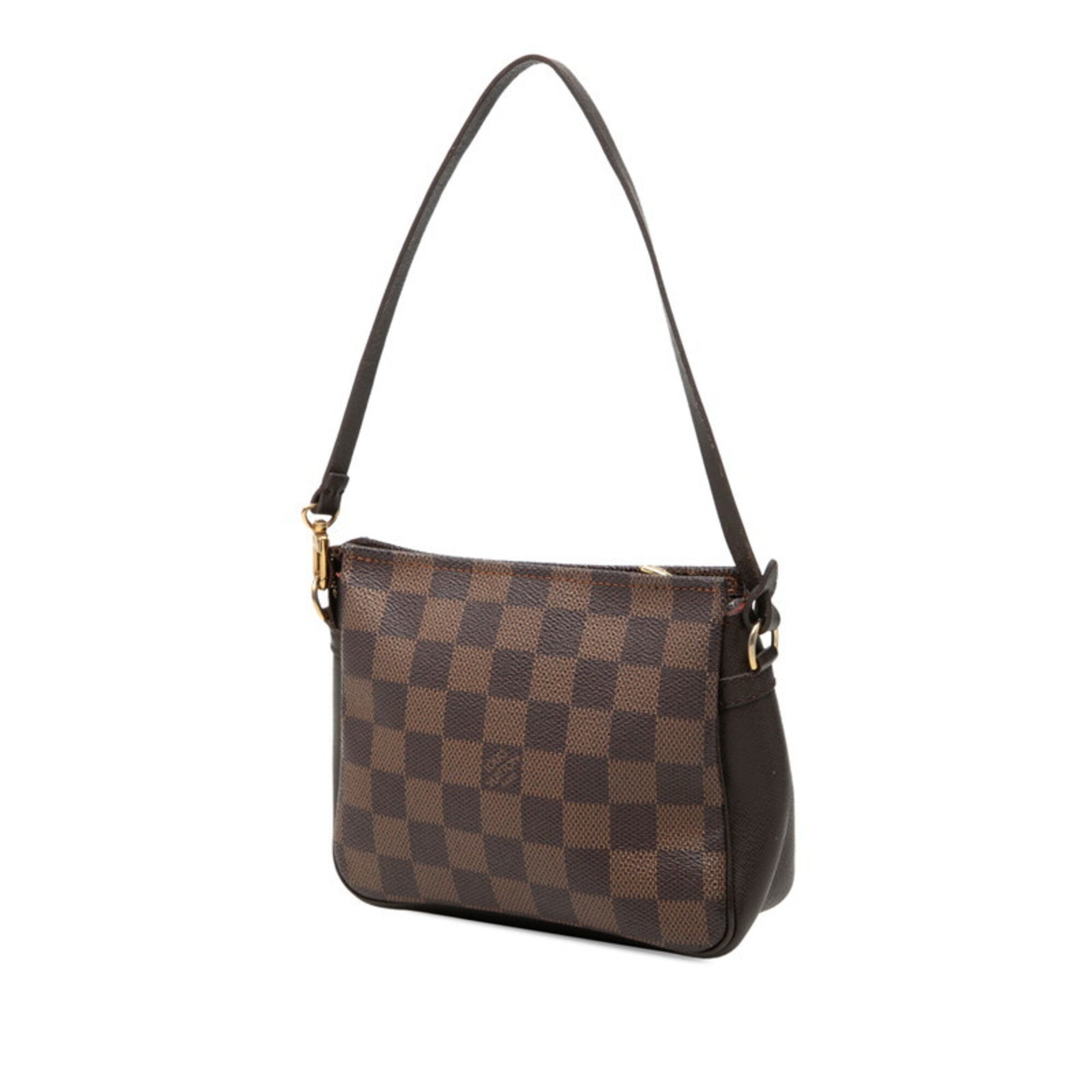Louis Vuitton Brown Pvc Leather Handbag Pouch (Pre-Owned)