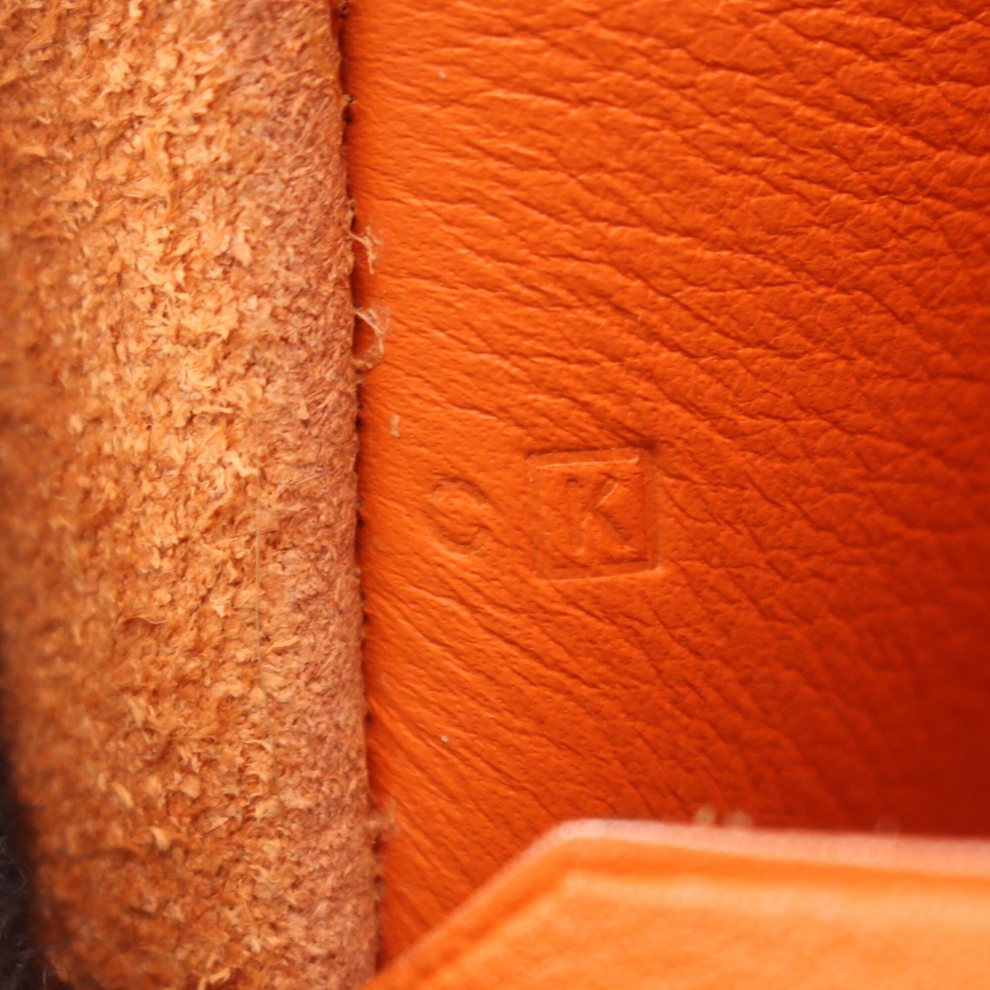 Hermes Onimaitou Orange Swift Leather Handbag Shoulder Bag (Pre-Owned)