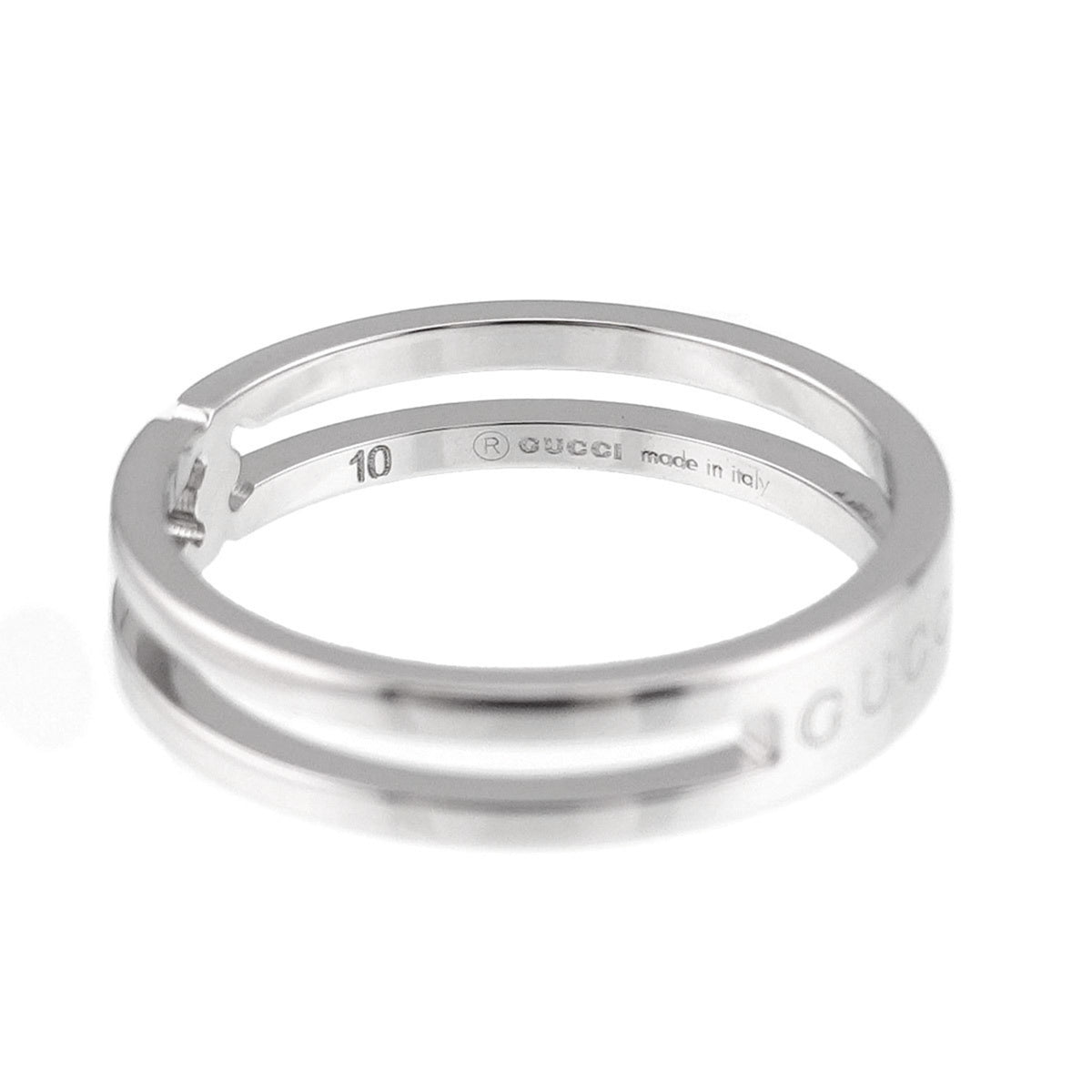 Gucci White Gold (18K) Band Ring (Pre-Owned)