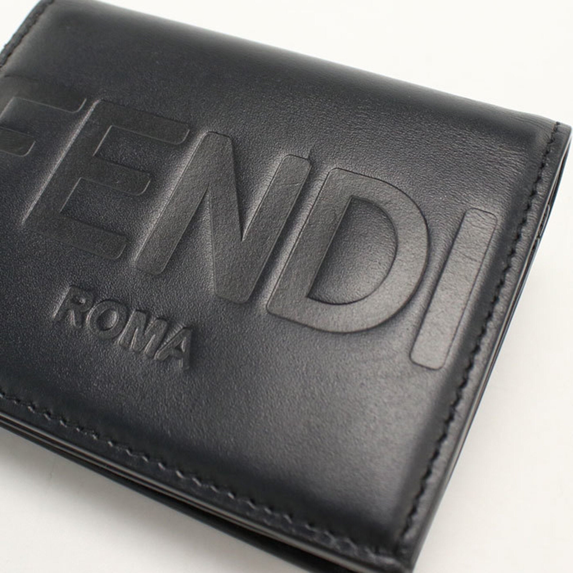 Fendi Black Leather Wallet (Bi-Fold) (Pre-Owned)