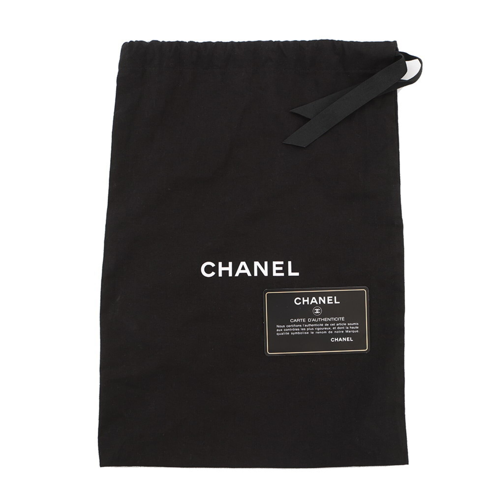 Chanel Black Leather Handbag Shoulder Bag (Pre-Owned)