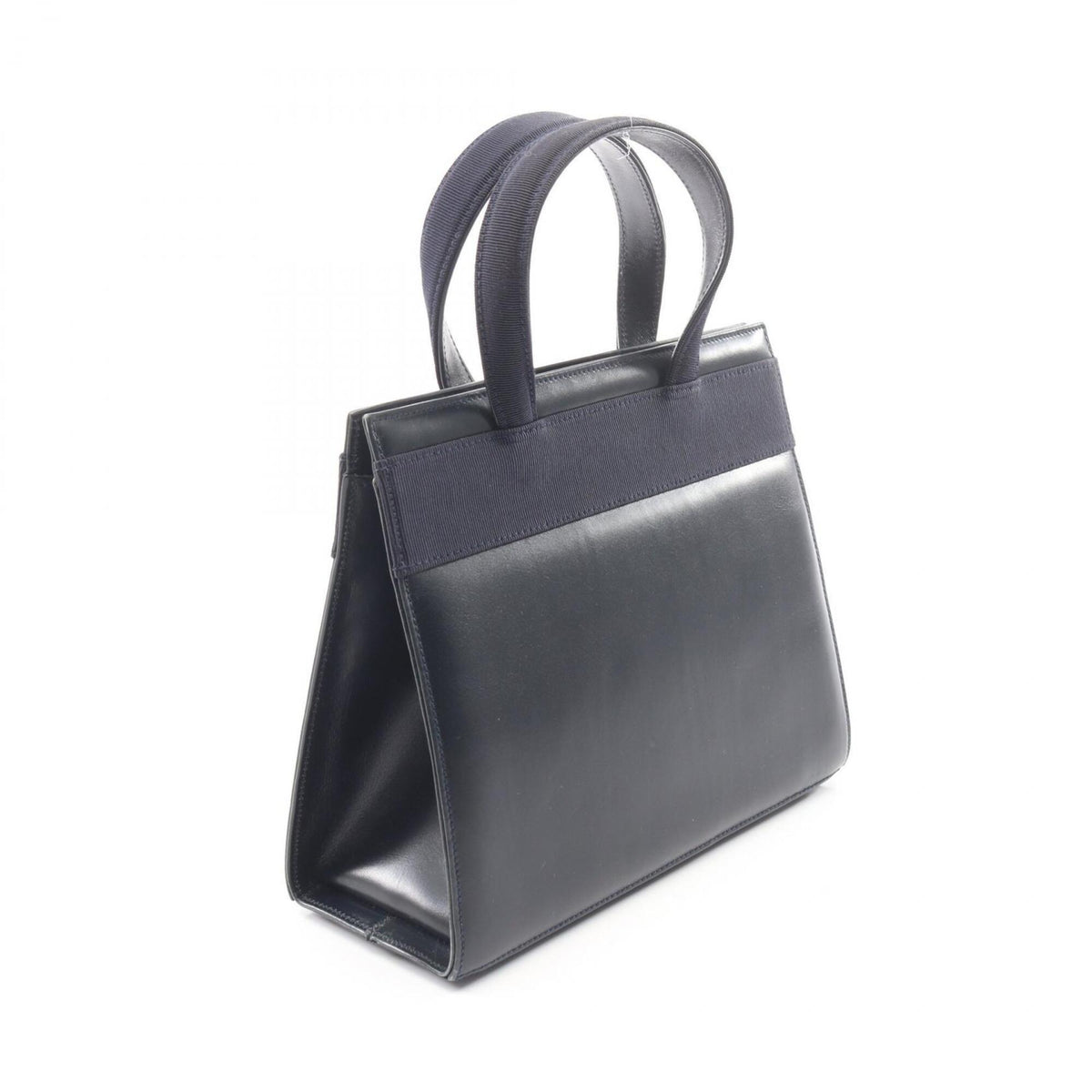 Salvatore Ferragamo Navy Leather Handbag (Pre-Owned)